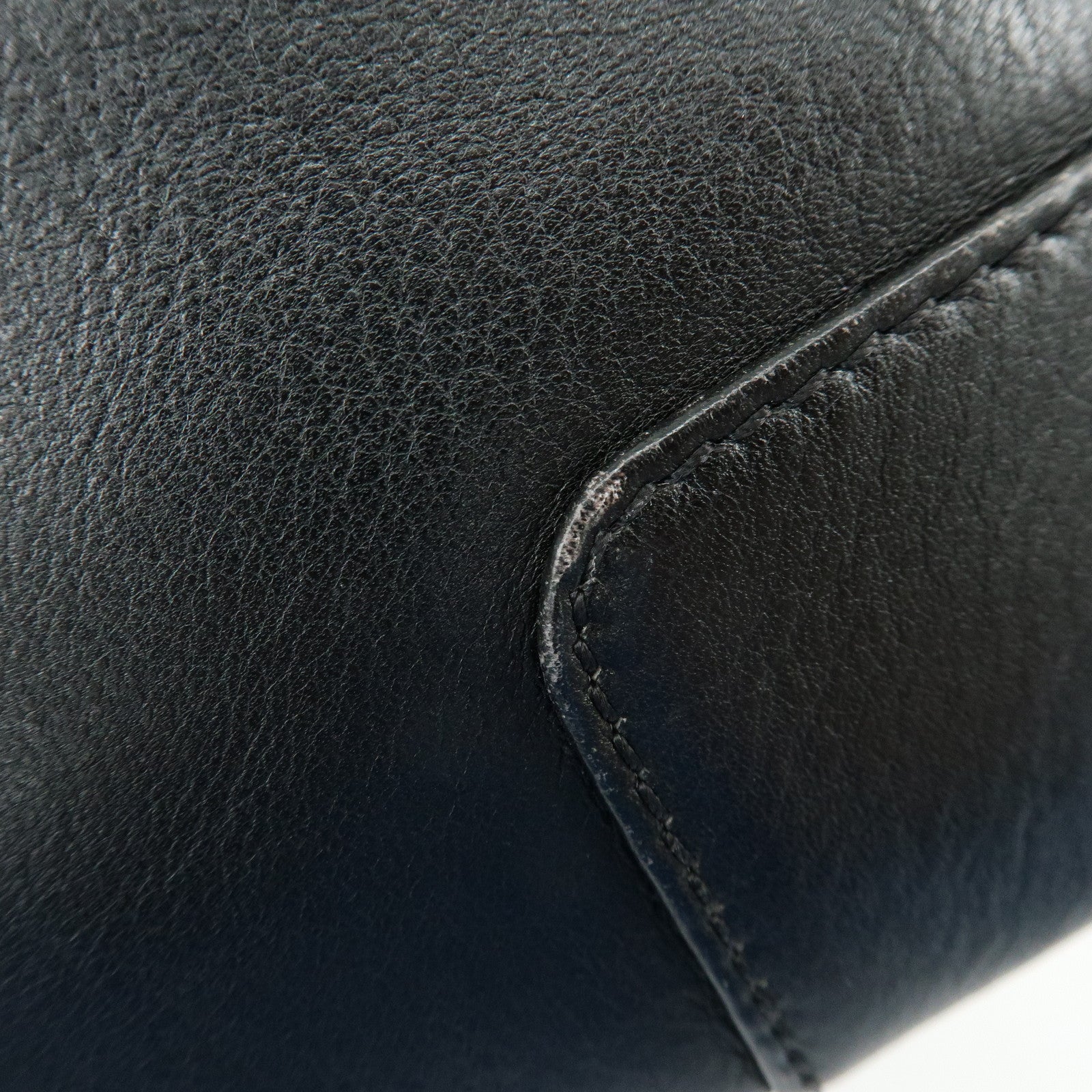 LOEWE Anagram Calf Leather Shoulder Bag Crossbody Bag Black