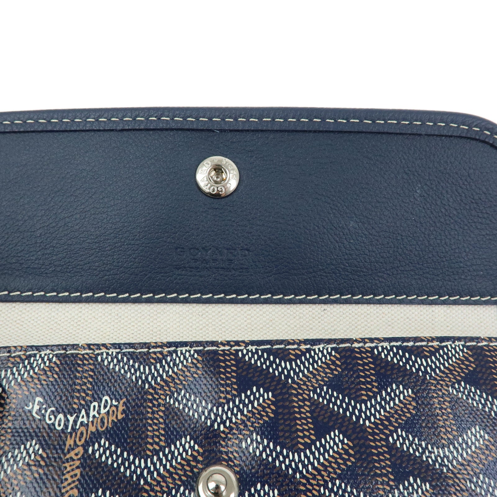 GOYARD Saint Louis PM PVC Canvas Leather Tote Bag Shoulder Bag