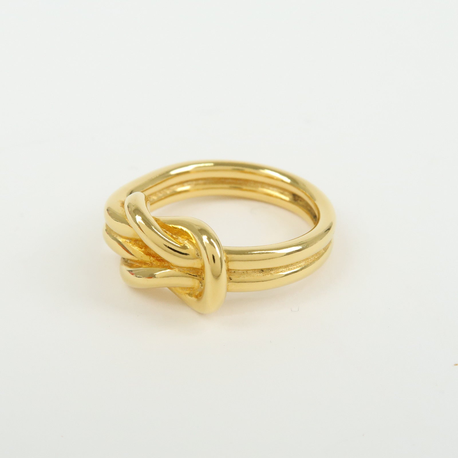HERMES Atame Metal Scarf Ring Scarf Charm Gold