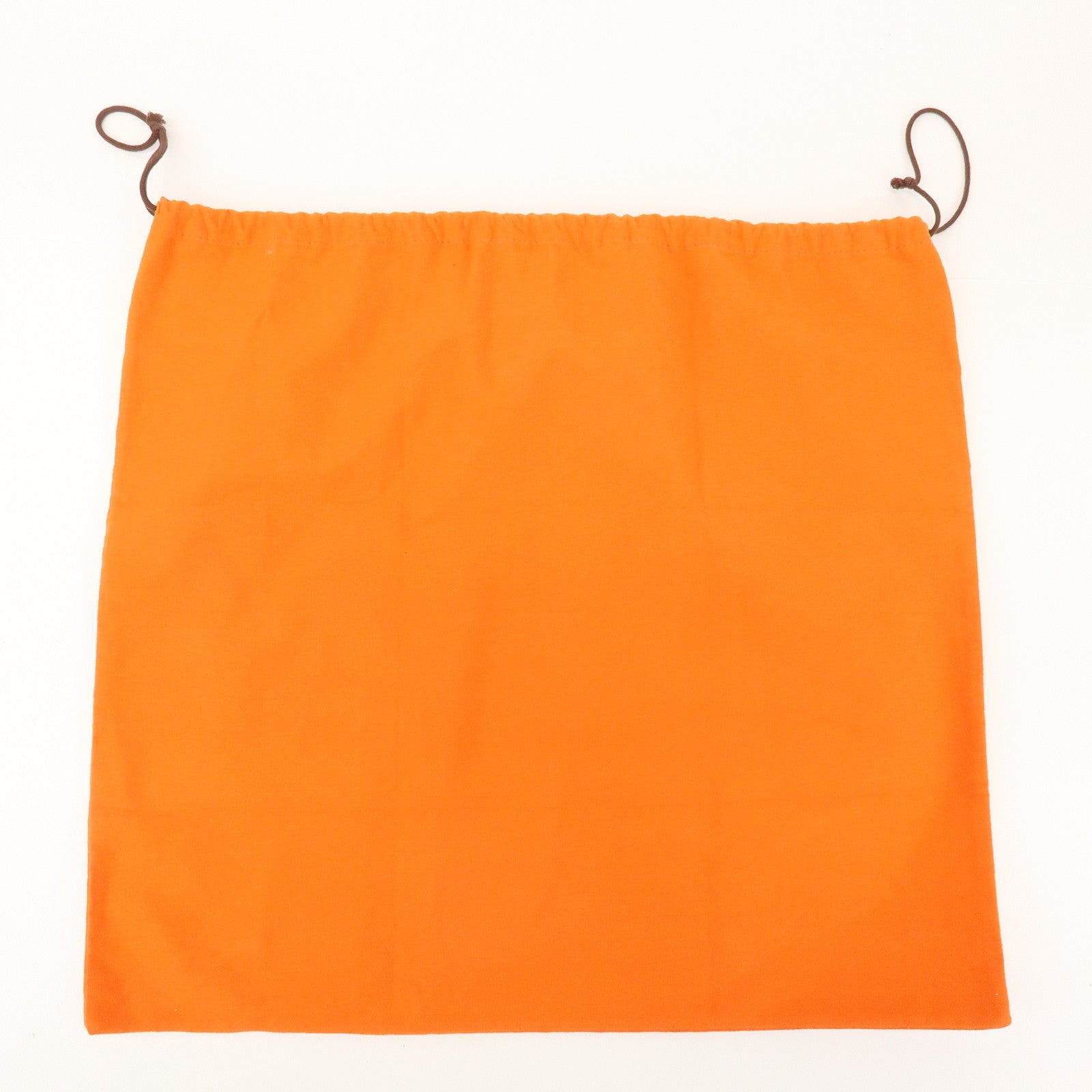 HERMES Set of 4 Drawstring Style Dust Bag Storage Bag Orange