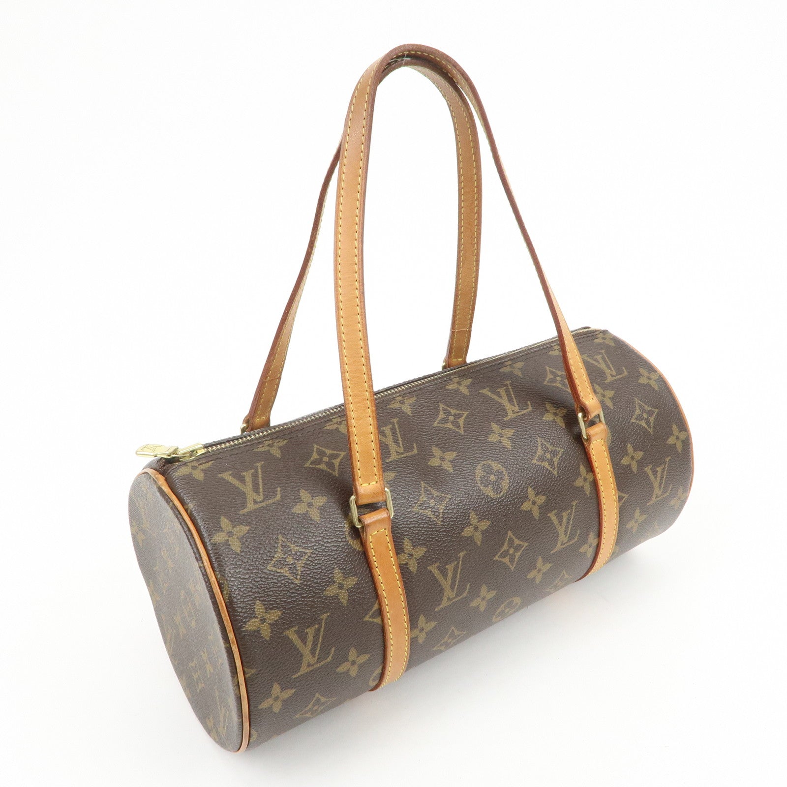 Louis Vuitton Monogram Papillon 30 Hand Bag Brown M51385