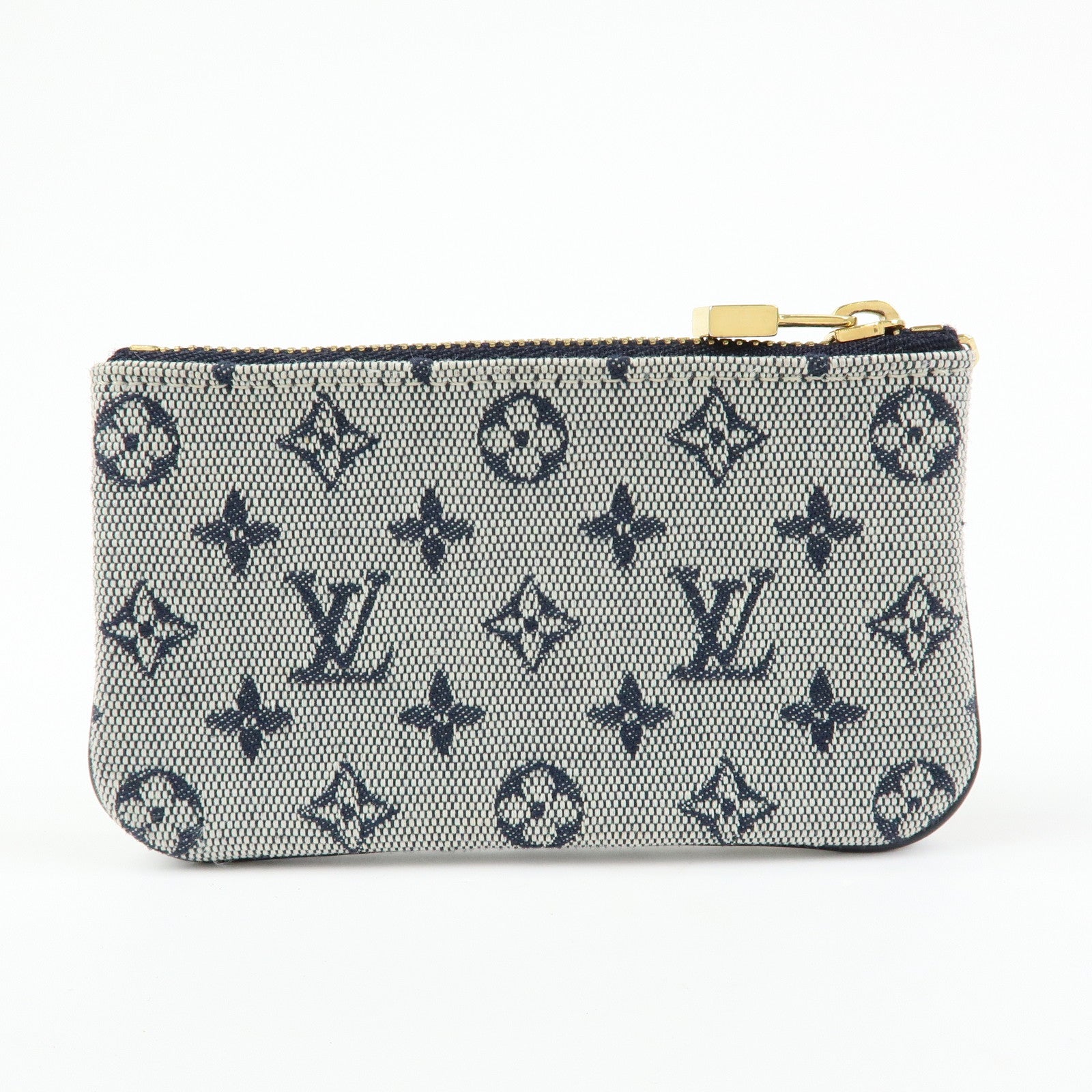 Louis Vuitton Monogram Mini Pochette Cles Coin Case Blue M92236