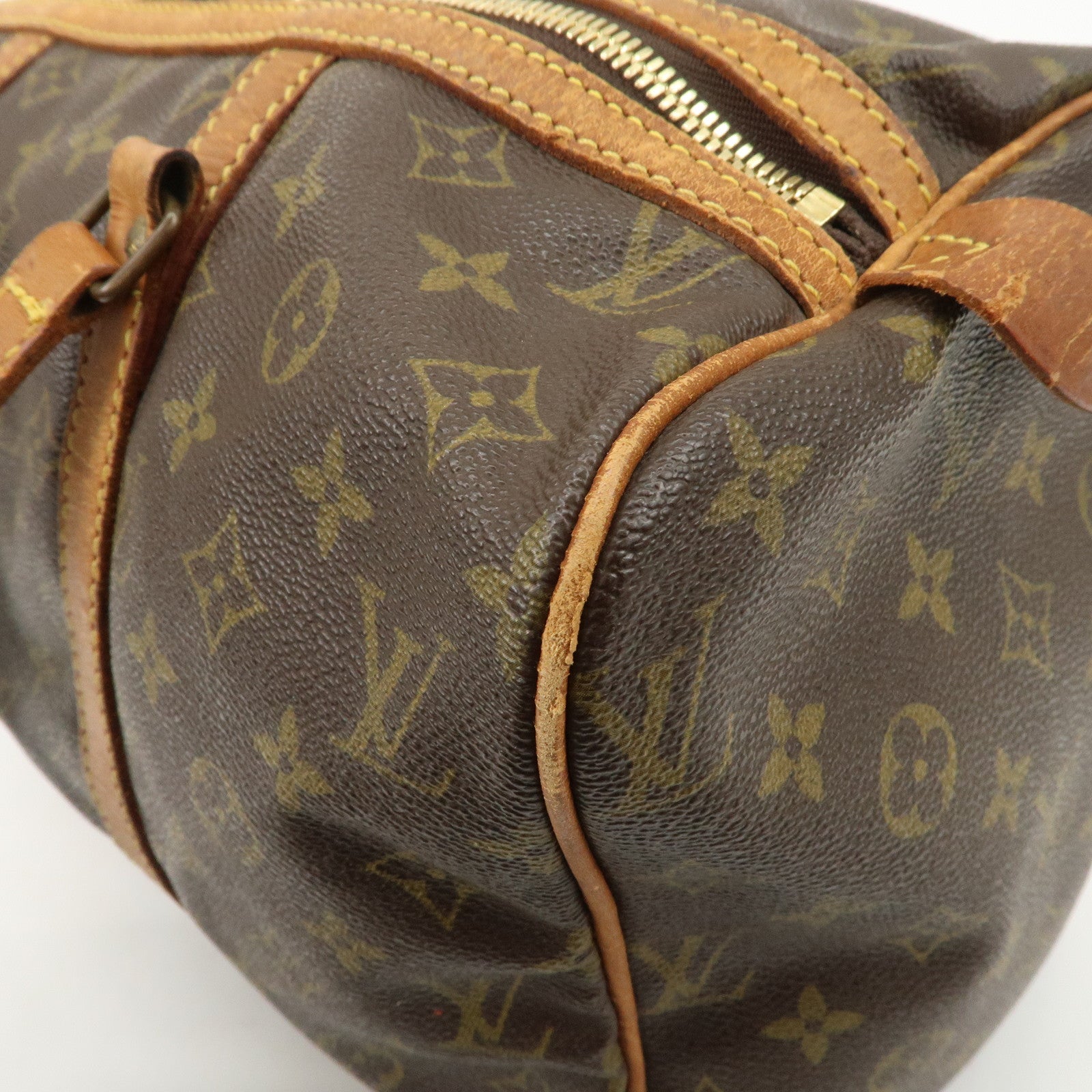 Louis Vuitton Monogram Sac Souple 35 Boston Bag Brown M41626