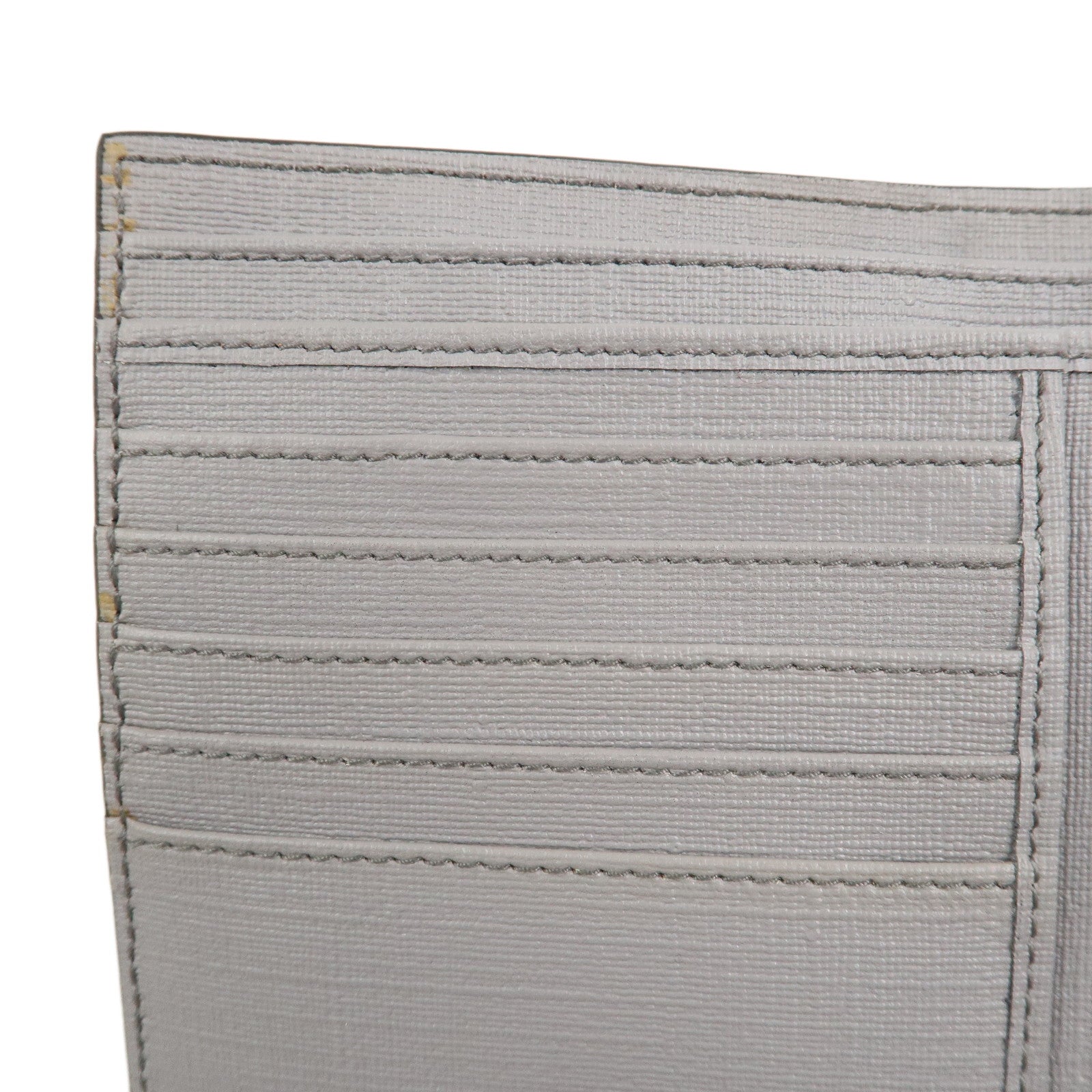 GUCCI Interlocking G GG Supreme W Flap Compact Wallet Beige Gray 212105