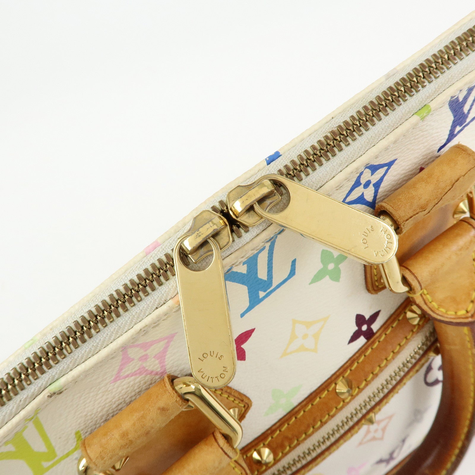 Louis Vuitton Monogram Multicolor Alma PM Hand Bag Blanc M92647