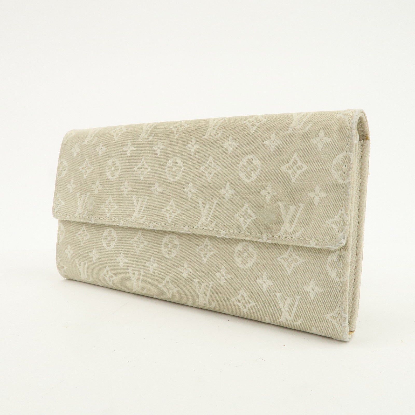 Louis Vuitton Monogram Mini Lin Portefeuille Sarah Wallet M95311