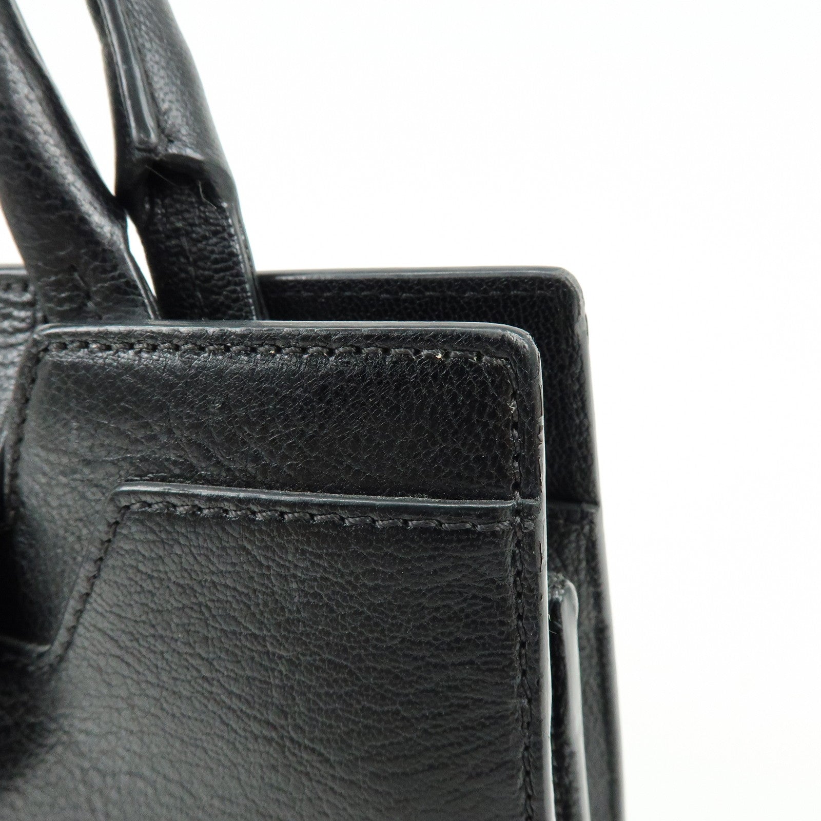 JIMMY CHOO Rebel Bag Leather Hand Bag Black