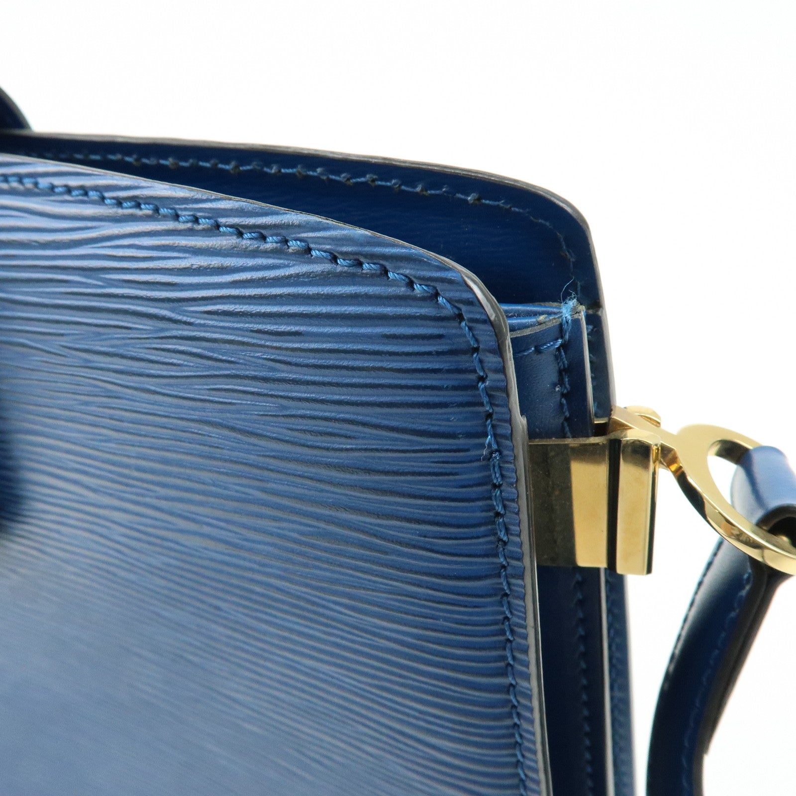 Louis Vuitton Epi Capucines Leather Shoulder Bag Toledo Blue M52345