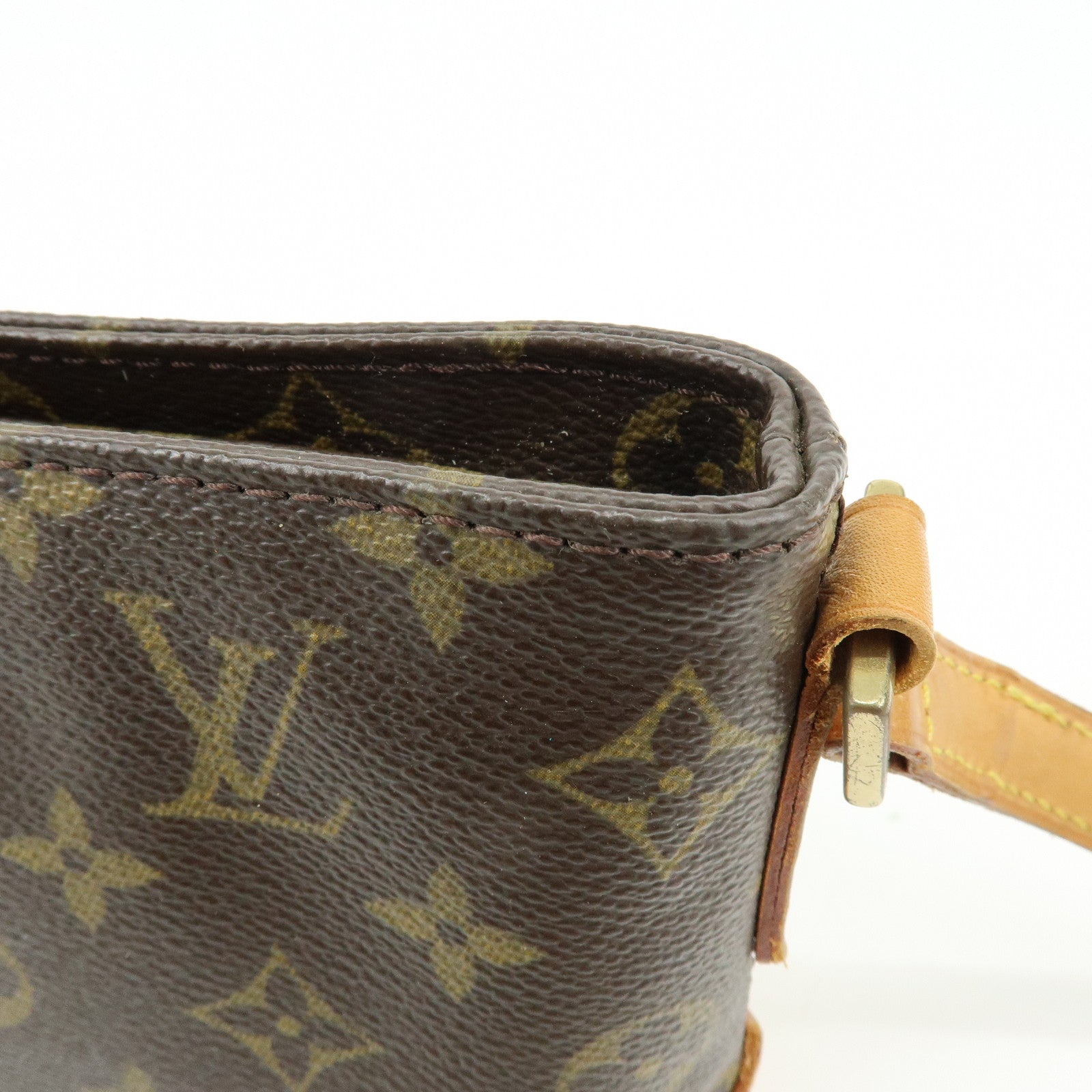 Louis Vuitton Monogram Trotteur Canvas Shoulder Bag Brown M51240