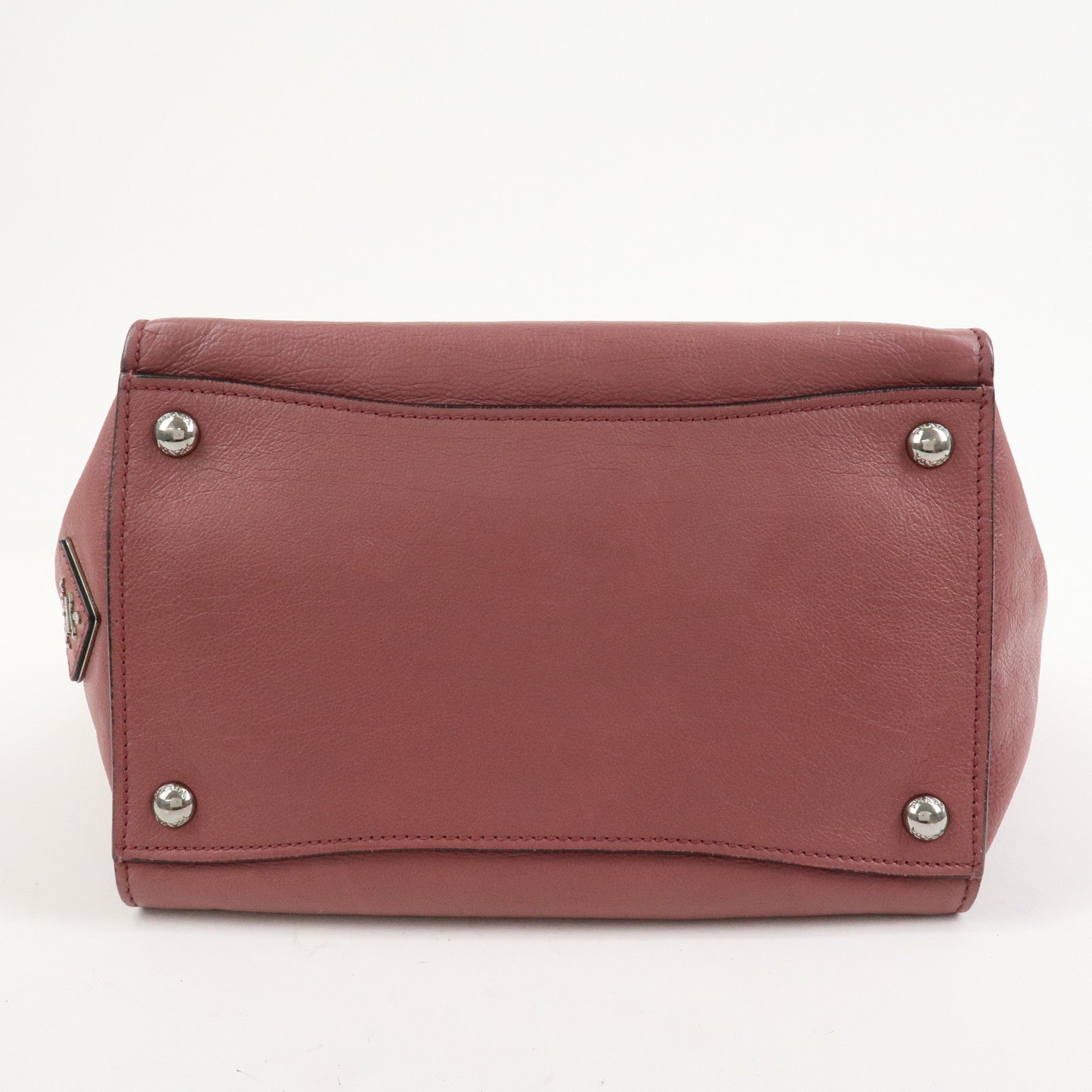 PRADA Logo Leather 2Way Bag Hand Bag Shoulder Bag Pink BN2665