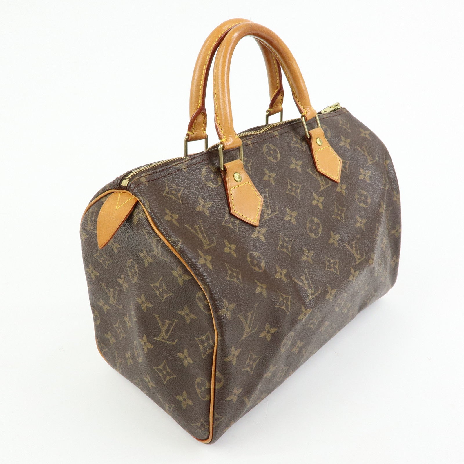 Louis Vuitton Monogram Speedy 30 Boston Bag Hand Bag Brown M41526