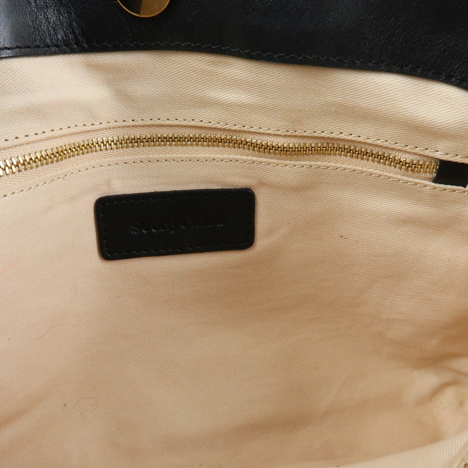 Chloe See By Chloe Leather 2Way Bag Shoulder Bag PInk Beige Black