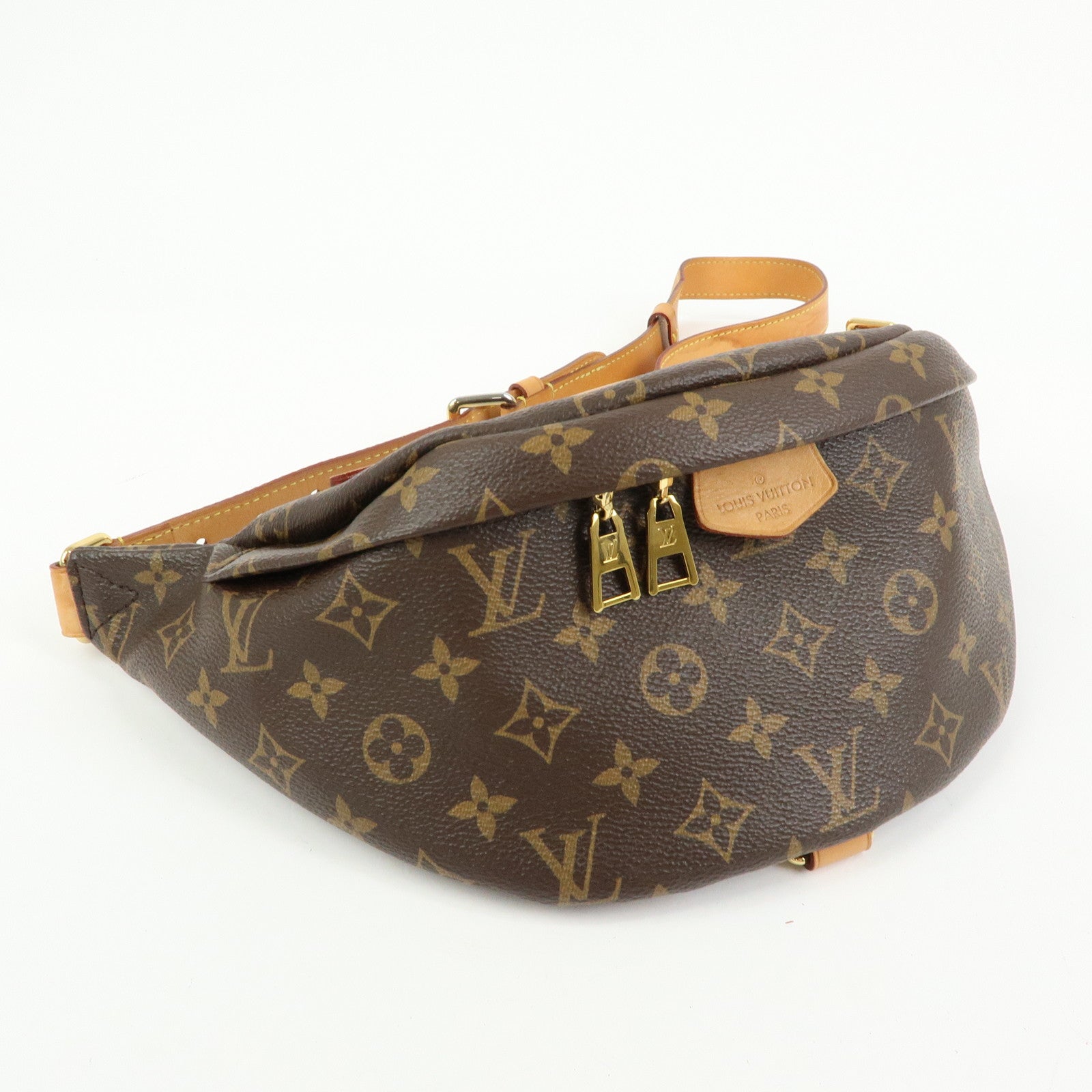 Louis Vuitton Monogram Bum Bag Crossbody Shoulder Bag Brown M43644