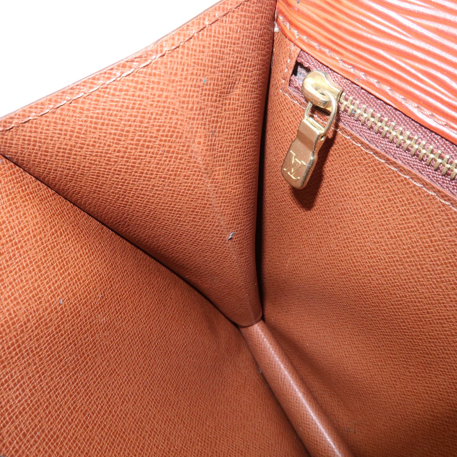 Louis Vuitton Epi Sellier Dragonne Clutch Bag Kenya Brown M52618