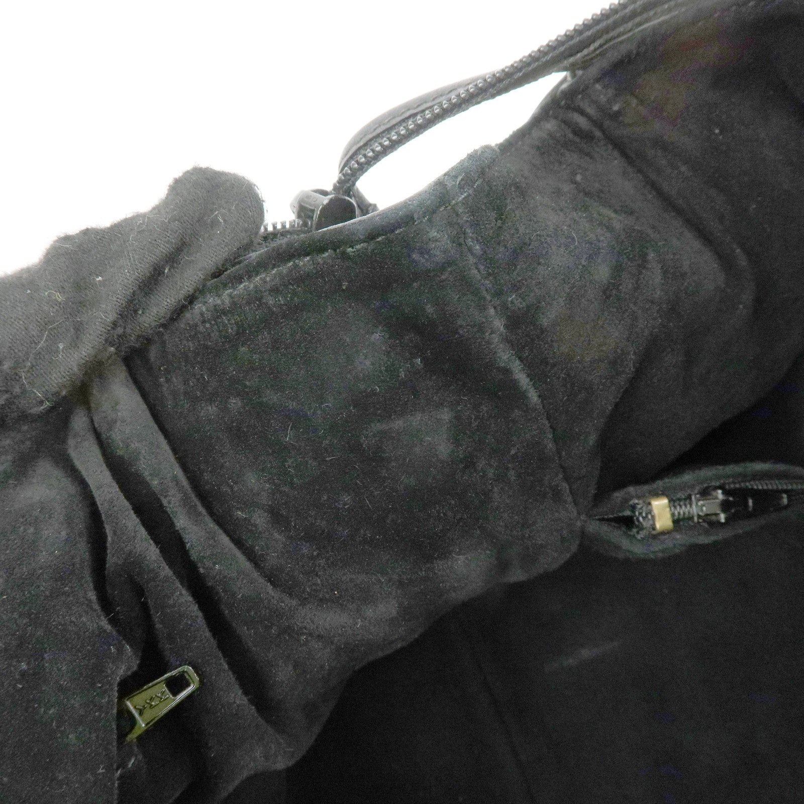 GUCCI Interlocking G Leather Boston Bag Hand Bag Black 000・58・0093