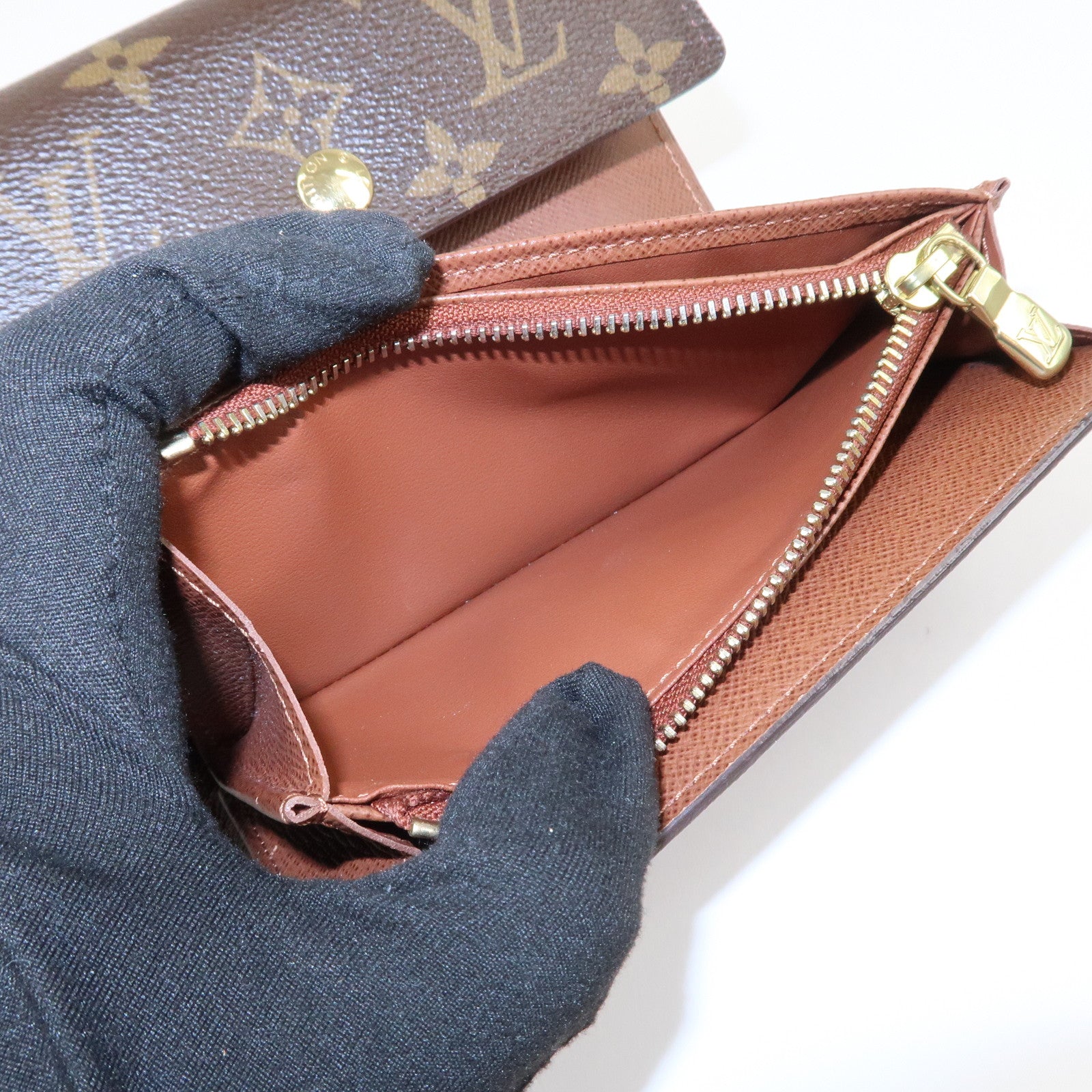 Louis Vuitton Monogram Portefeuille Alexandra Wallet Brown M60047