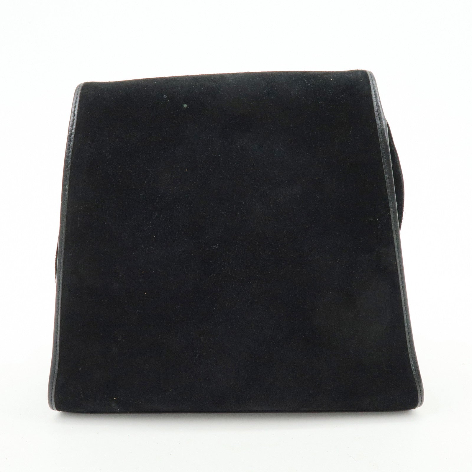 SAINT LAURENT PARIS Cassandra Suede Shoulder Crossbody Bag Black