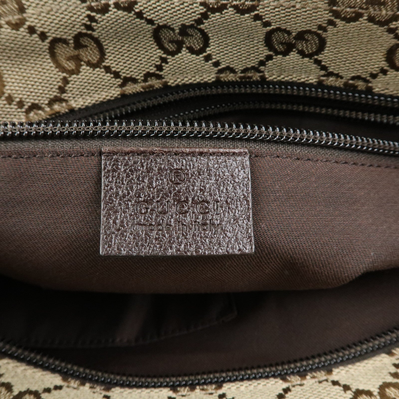 GUCCI Sherry GG Canvas Leather Shoulder Crossbody Bag Beige 189749