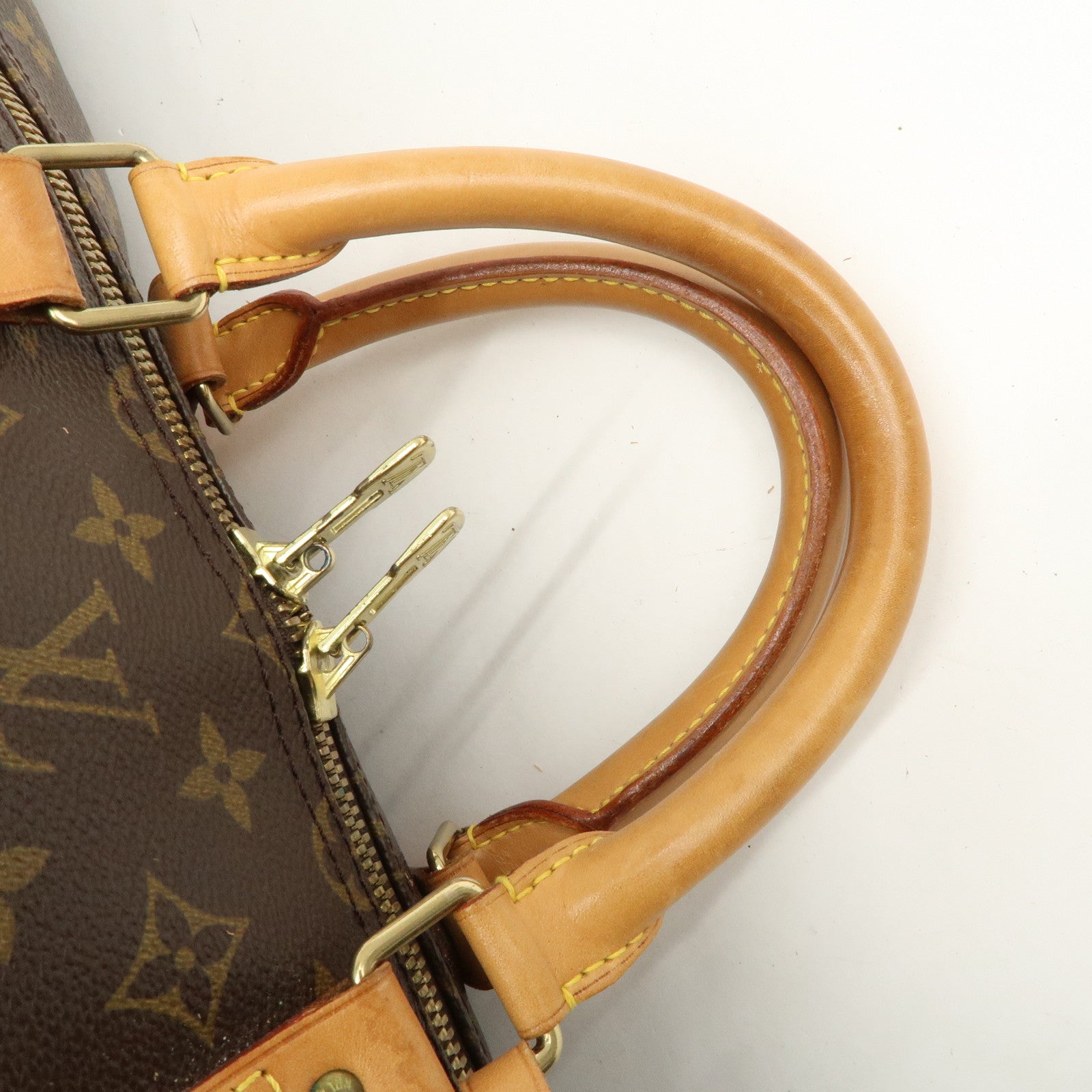 Louis Vuitton Keep All Bandouliere 55 Boston Bag Brown M56714 Used