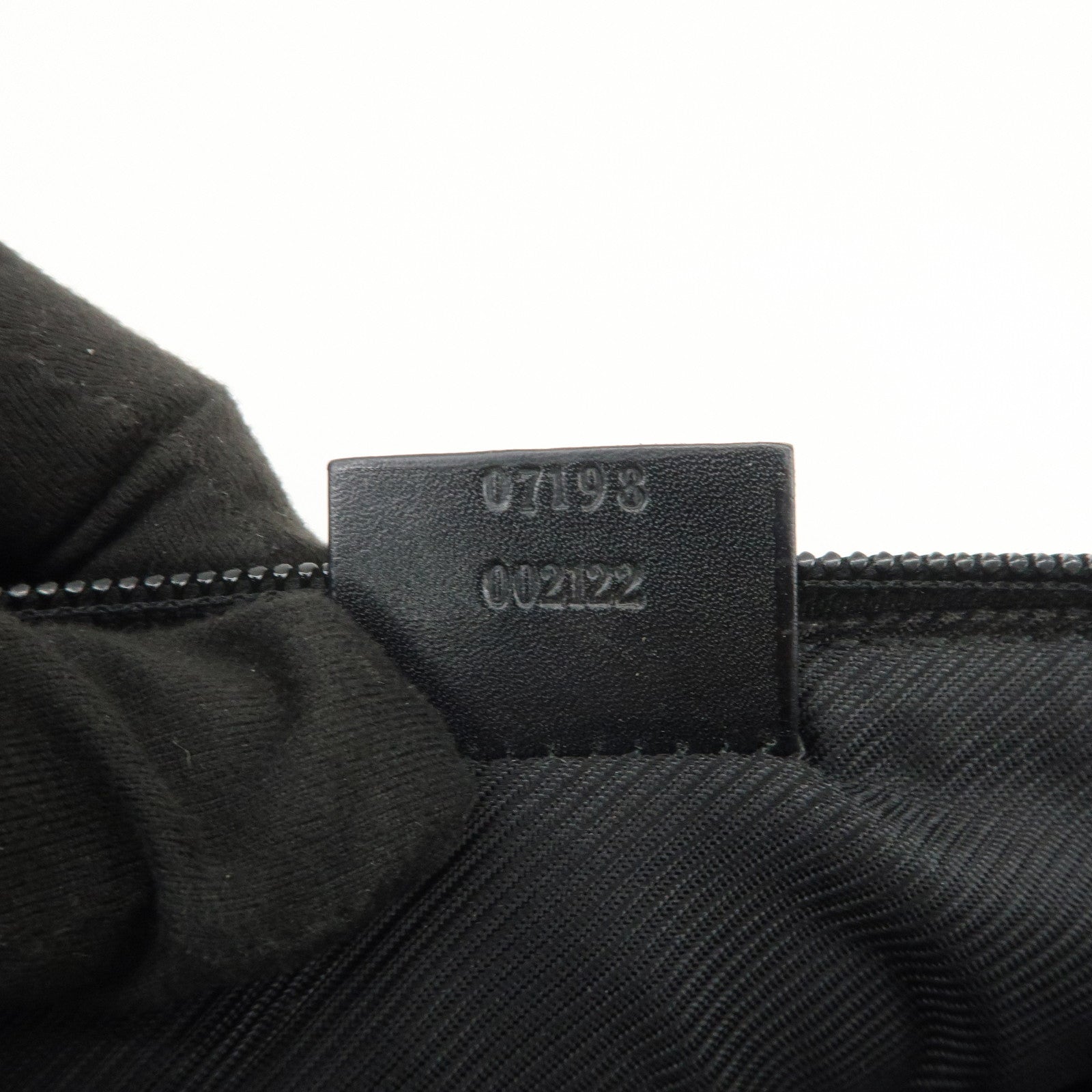 GUCCI Boat Bag GG Canvas Leather Hand Bag Pouch Black 07198