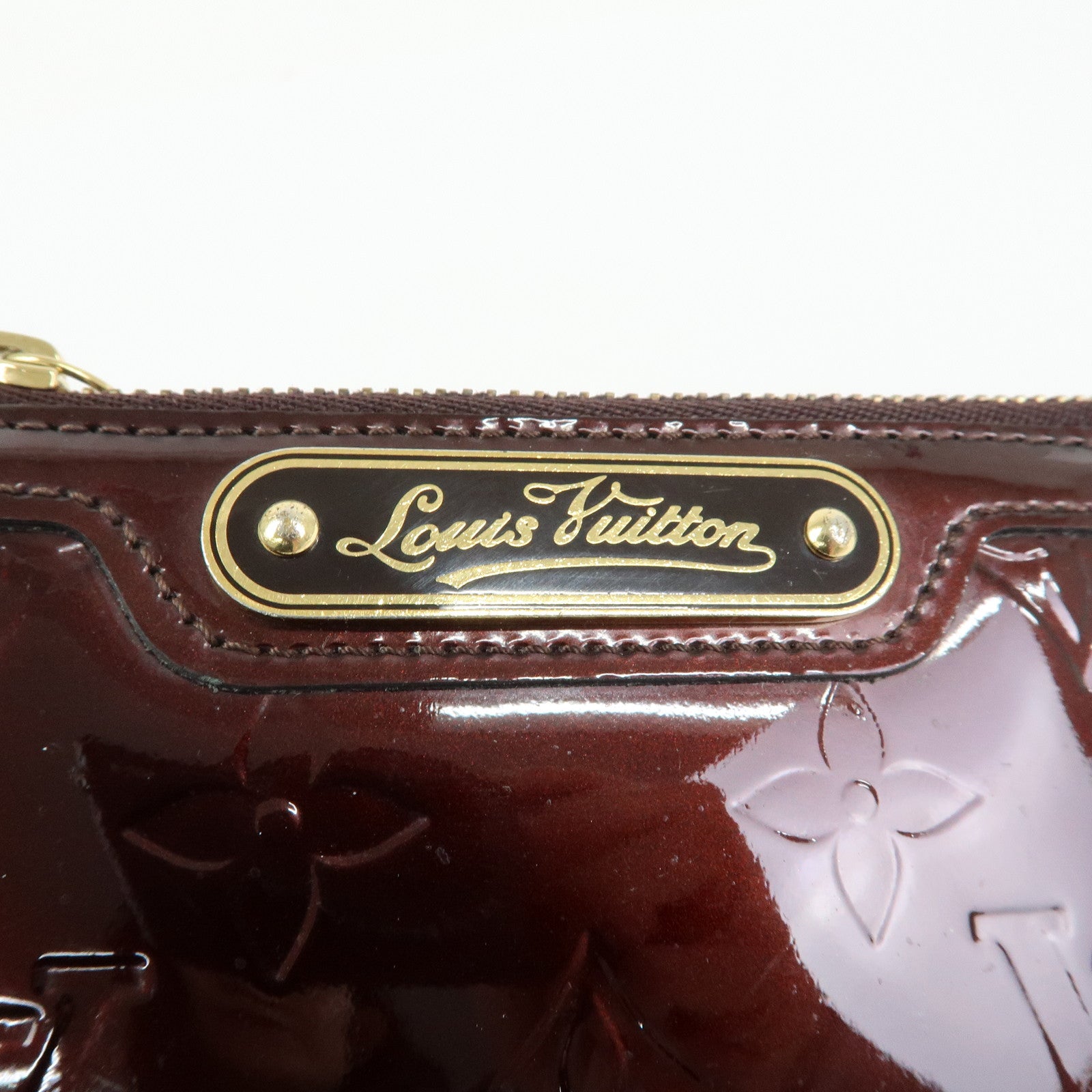 Louis Vuitton Vernis Pochette Cles NM Coin Case Amarante M93557