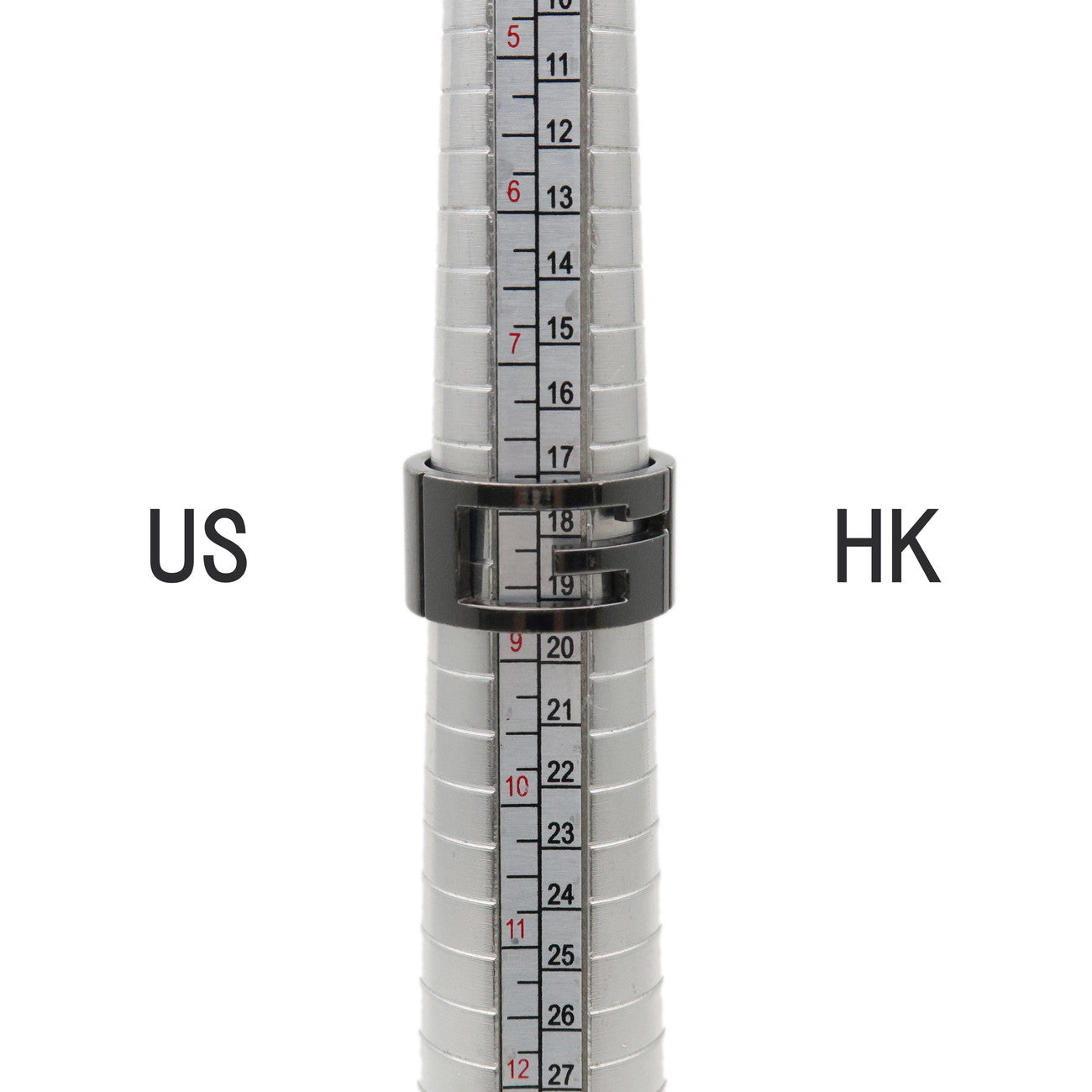 GUCCI G-Outcut Ring SV925 Black Silver 224031 US8.5 EU58 HK18