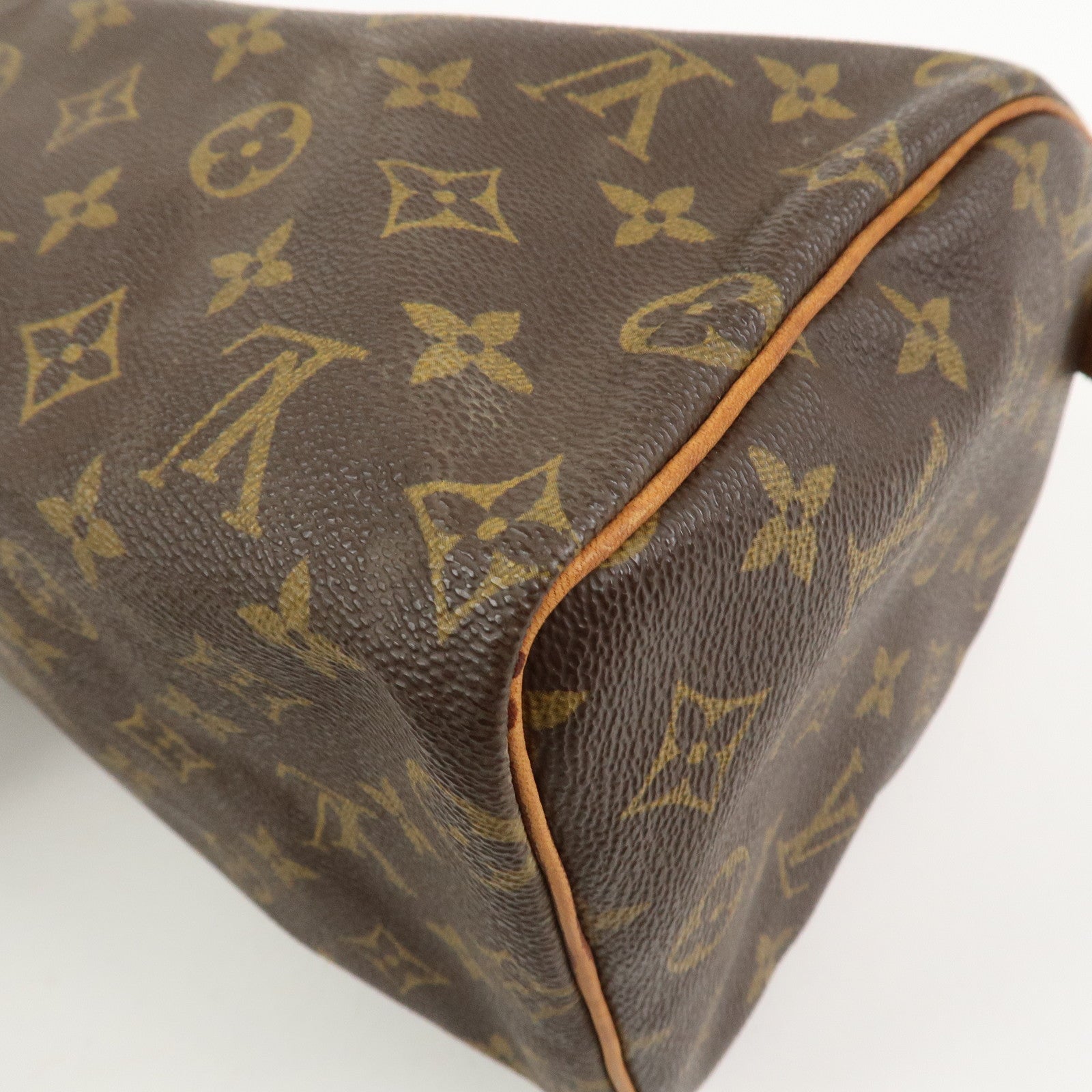 Louis Vuitton Monogram Speedy 25 Boston Bag Hand Bag Brown M41528