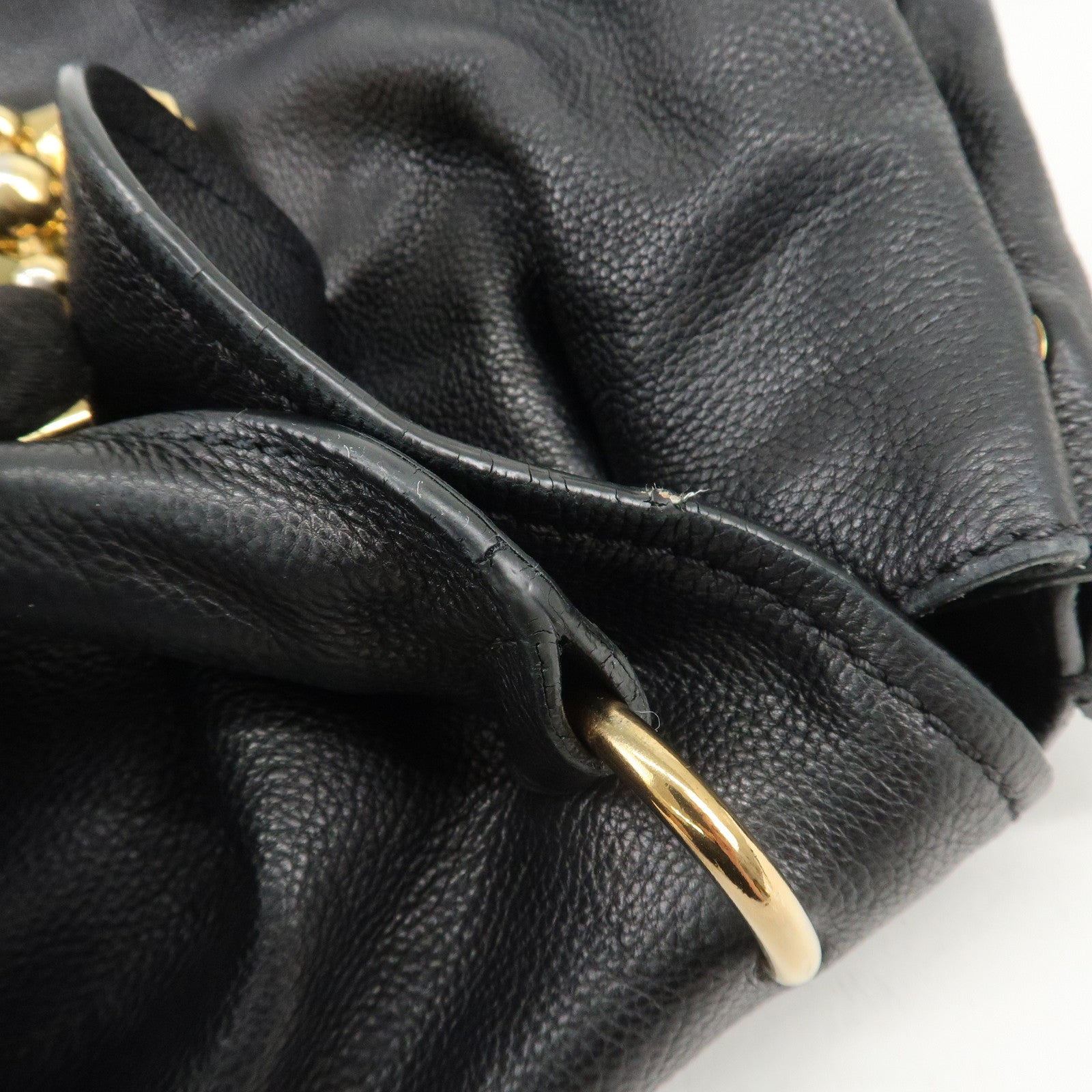 Chloe Elsie Leather 2Way Bag Shoulder Bag Hand Bag Black