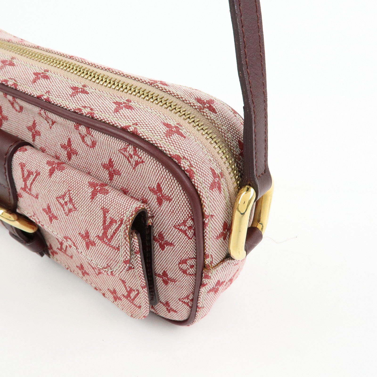 Louis Vuitton Monogram Mini Canvas Juliette Shoulder Bag Cherry