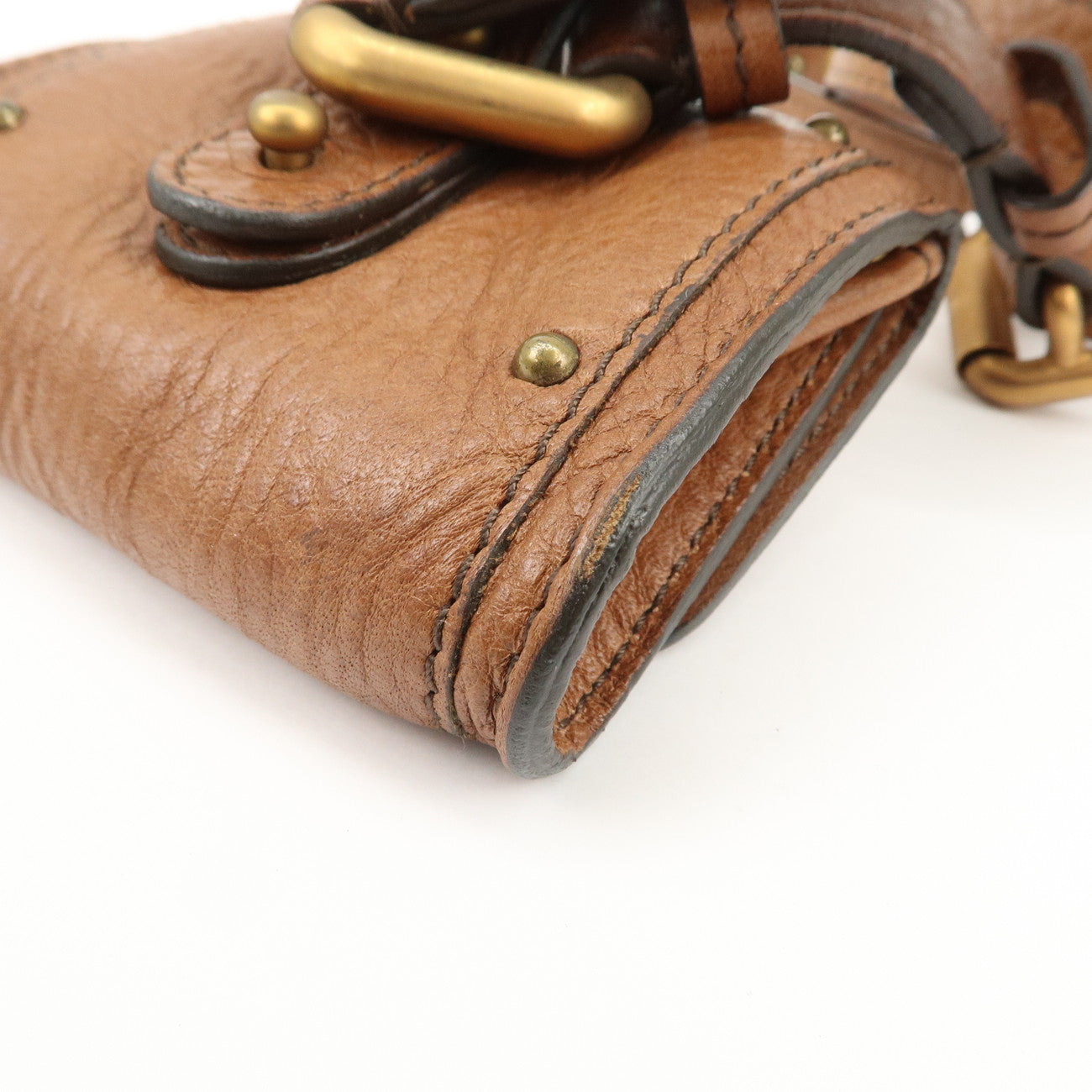 Chloe Paddington Belt Waist Bag Brown Gold