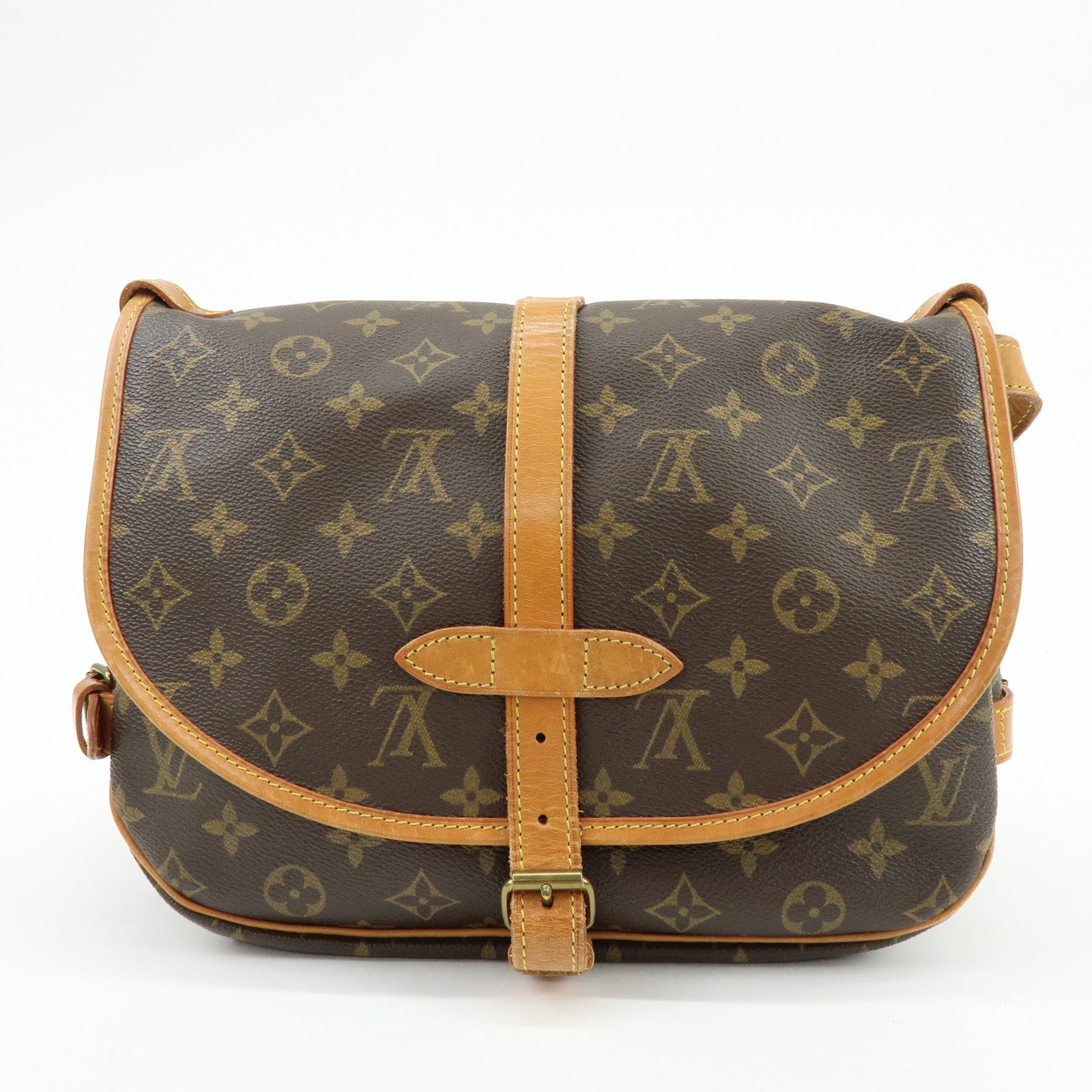 Louis Vuitton Monogram Saumur 30 Shoulder Bag Brown M42256