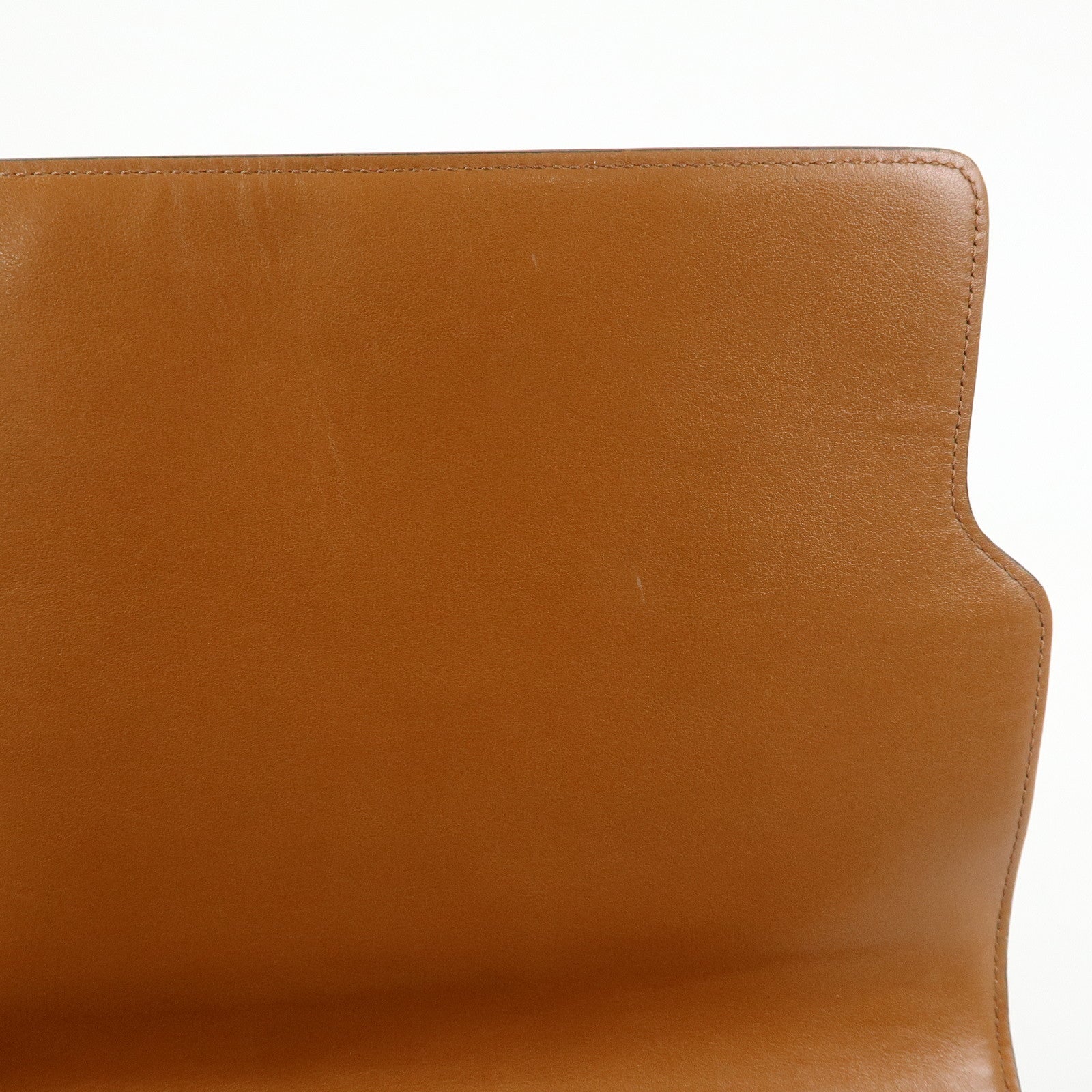 CELINE Triomphe PVC Leather Clutch Bag Pouch Black Brown