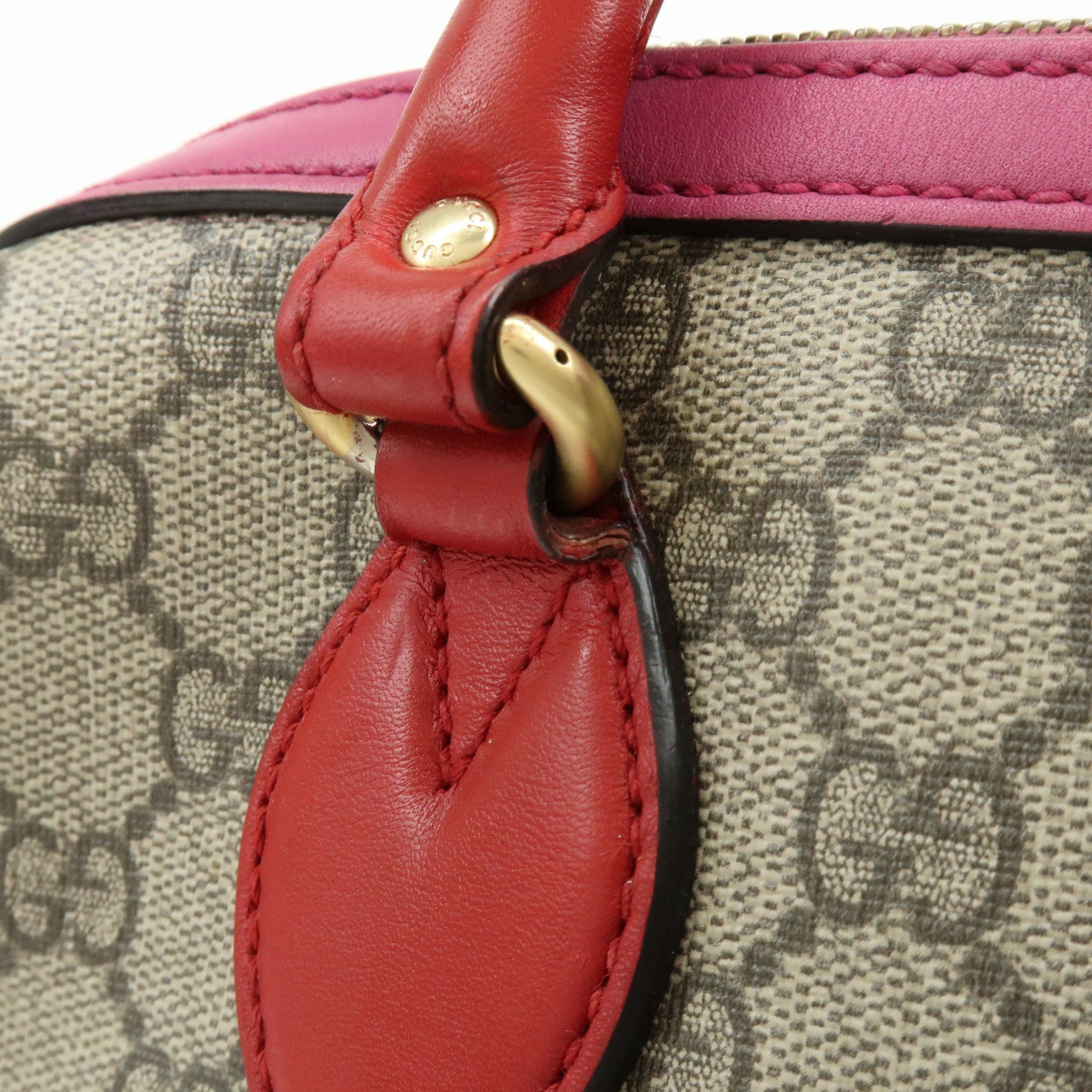 GUCCI GG Supreme Leather 2Way Bag Hand Bag Shoulder Bag 409529