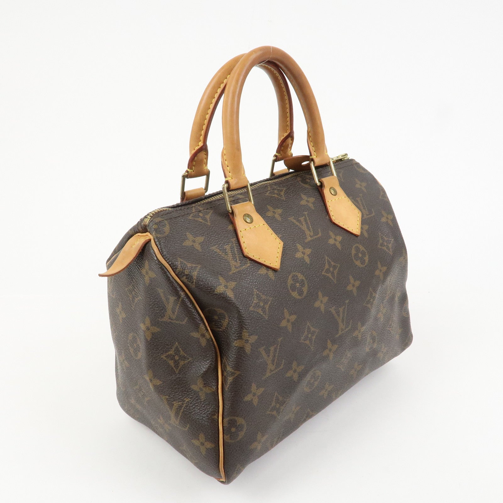 Louis Vuitton Monogram Speedy 25 Boston Bag Hand Bag Brown M41528