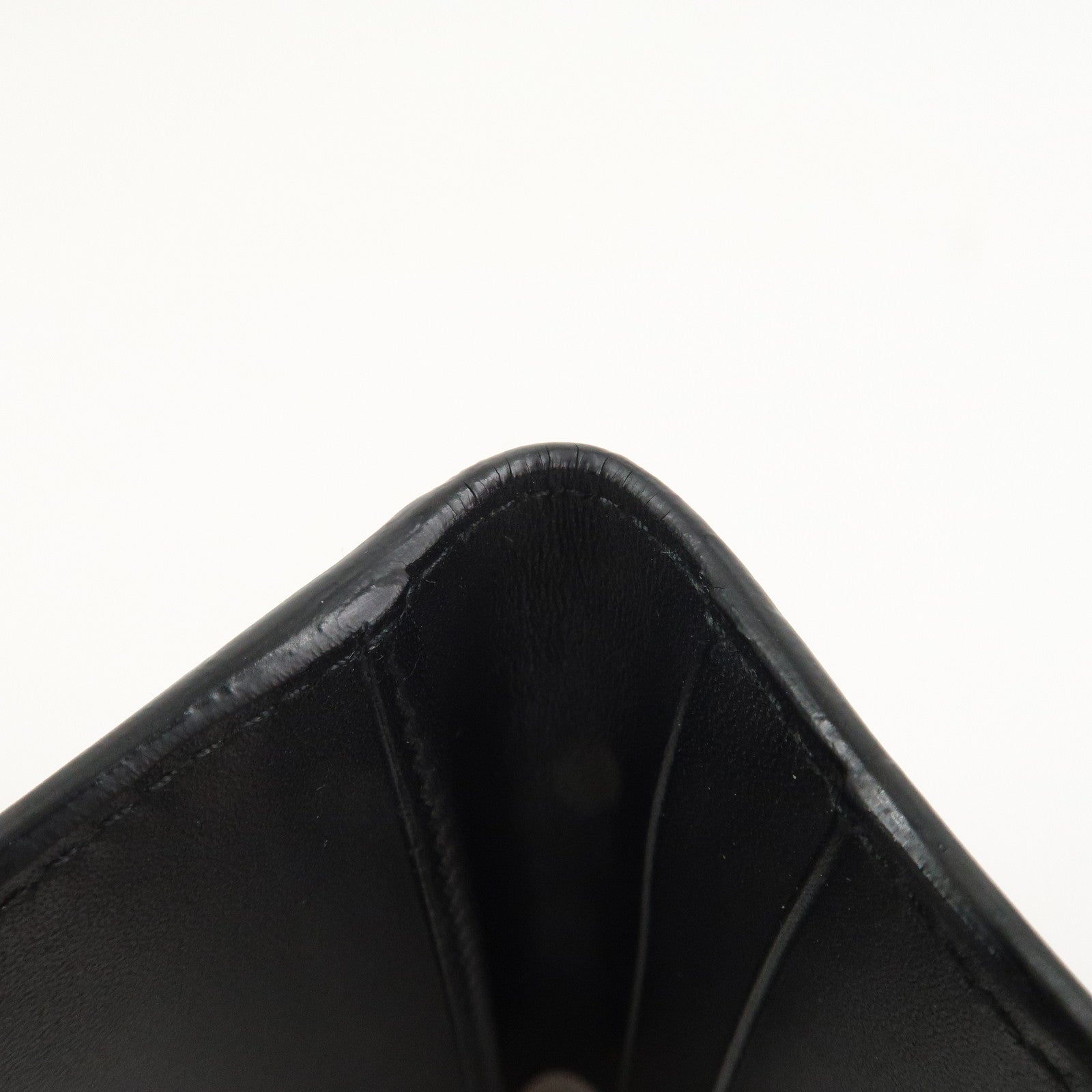 BOTTEGA VENETA Intrecciato Leather Card Case Black