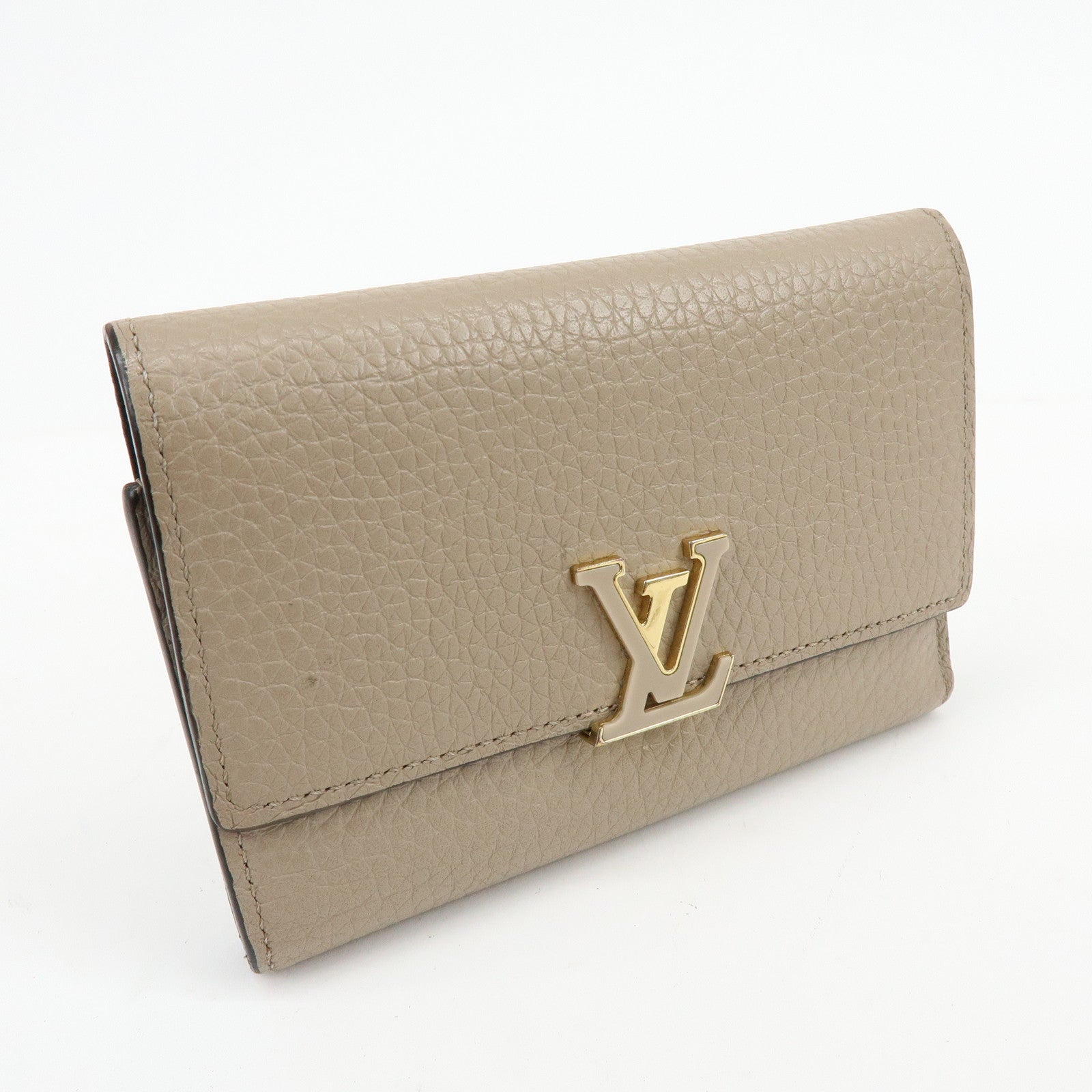 Louis Vuitton Portefeuille Capucines Leather Compact Wallet M62159