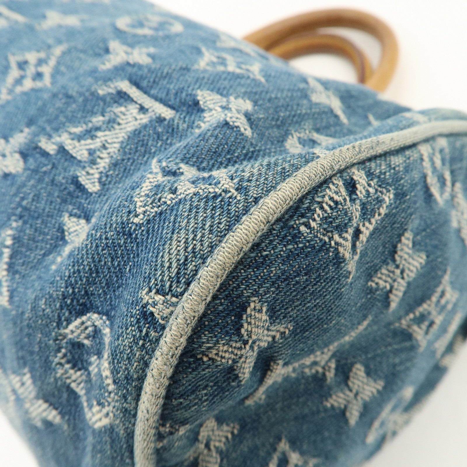 Louis Vuitton Monogram Denim Neo Speedy Boston Bag Blue M95019