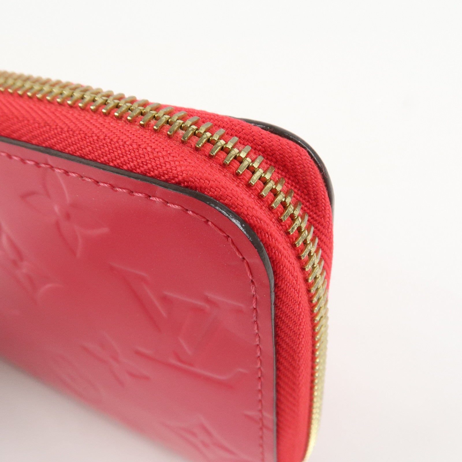Louis Vuitton Monogram Vernis Round Zippy Wallet Hot Pink M93058