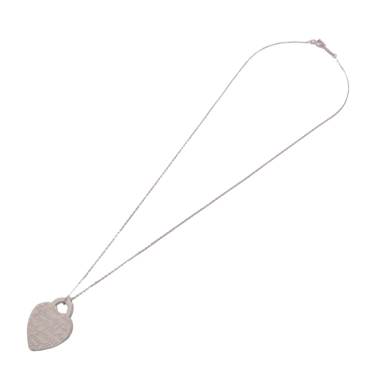 Tiffany & Co Notes Heart Necklace SV925 Silver