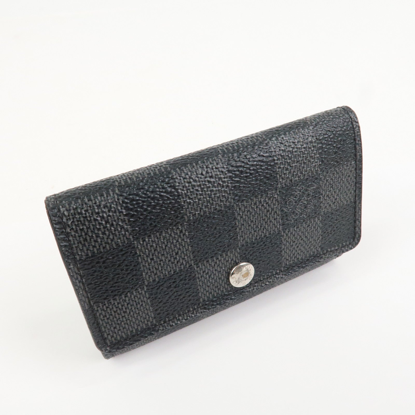 Louis Vuitton Damier Graphite Multicle 6 Key Case Gray Black N62662