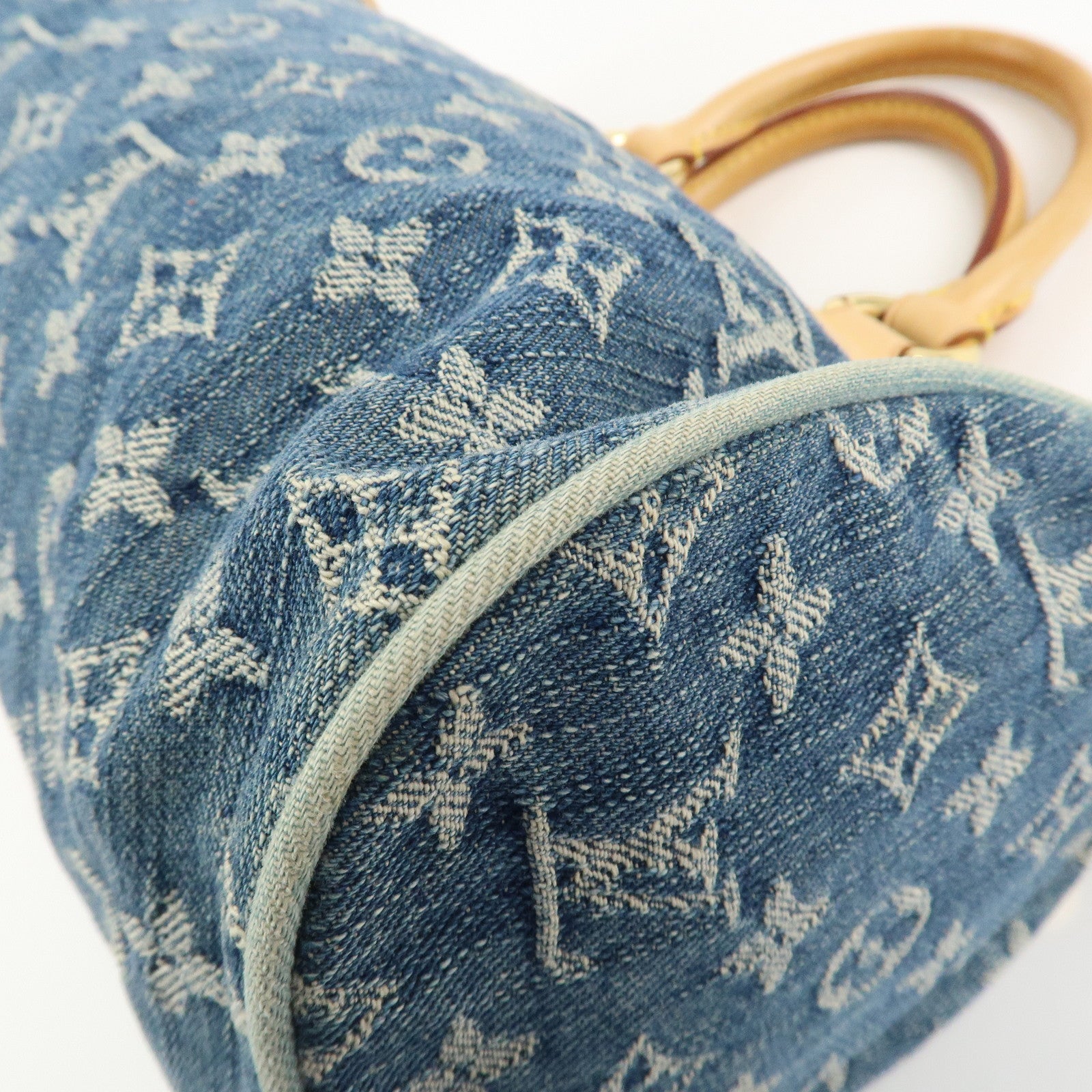 Louis Vuitton Monogram Denim Neo Speedy Boston Bag Blue M95019