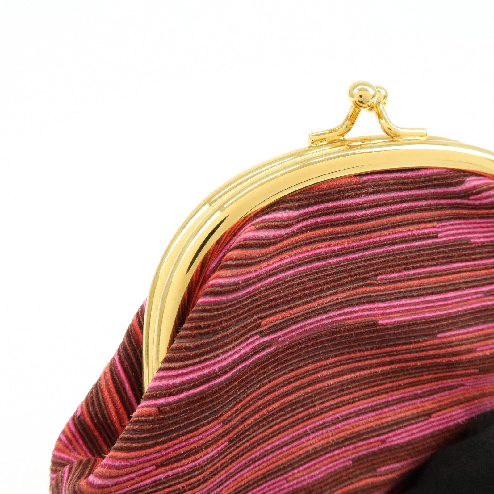 HERMES Vibrato Emile Kiss Lock Coin Case Coin Purse Purple