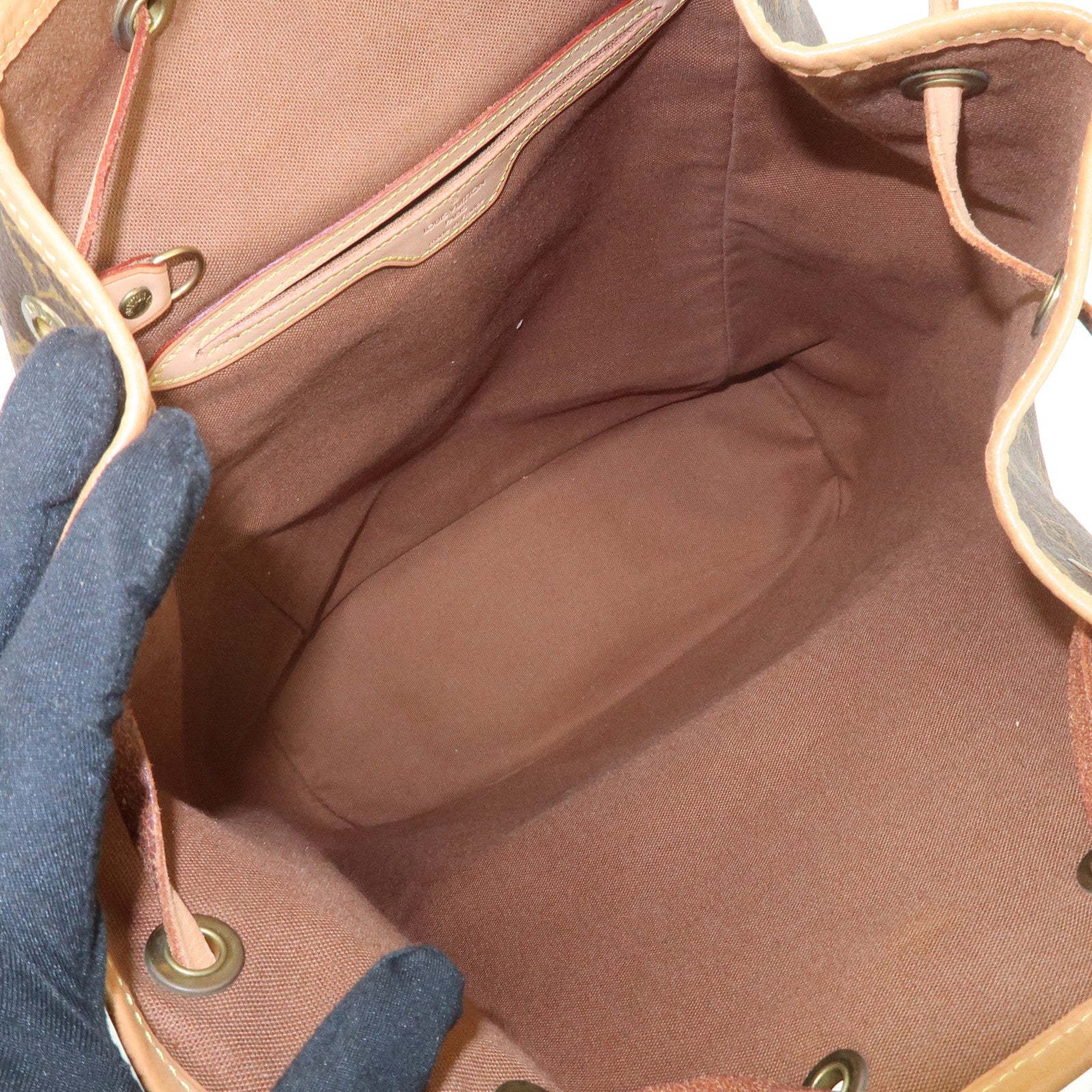 Louis Vuitton Monogram Montsouris GM Backpack Rucksack Brown M51135