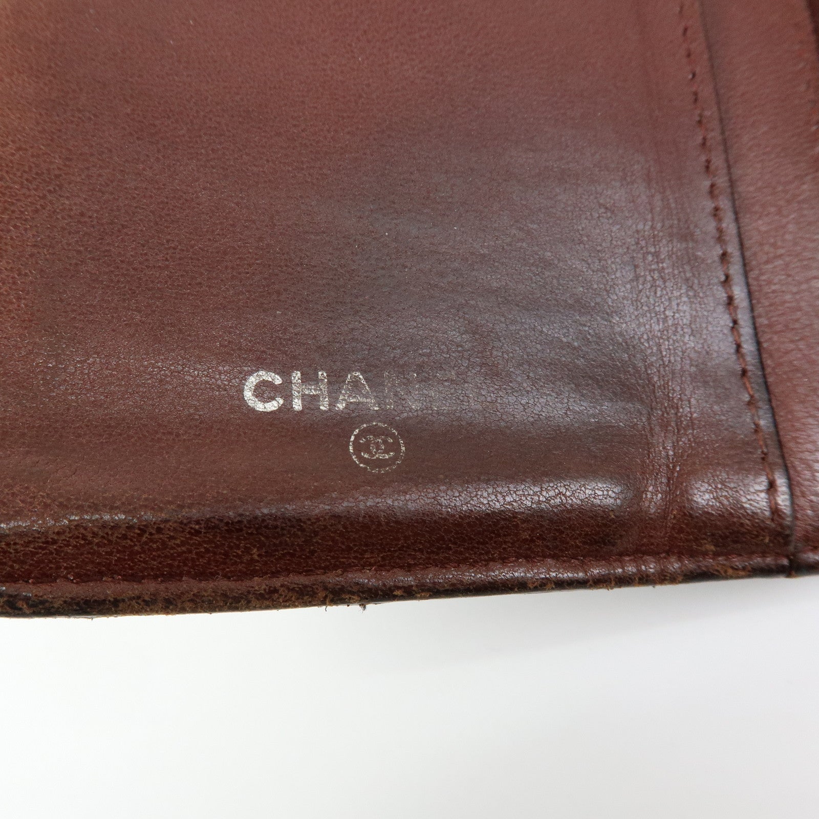 CHANEL Matelasse COCO Mark Lamb Skin Long Wallet Black