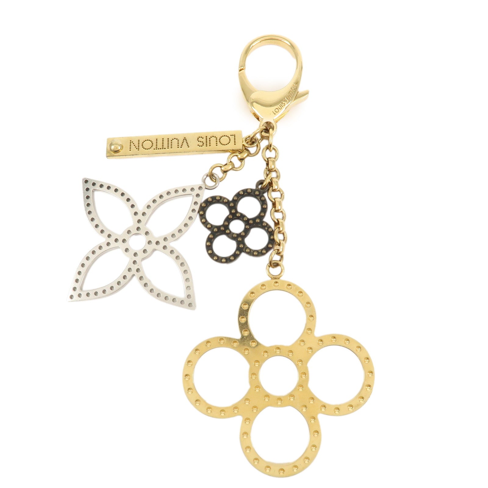 Louis Vuitton Bijoux Sac Tapage Metal Bag Charm Gold Silver M65090