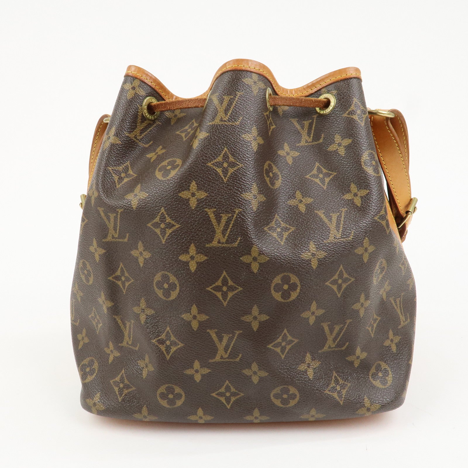Louis Vuitton Monogram Petit Noe Shoulder Bag Brown M42226
