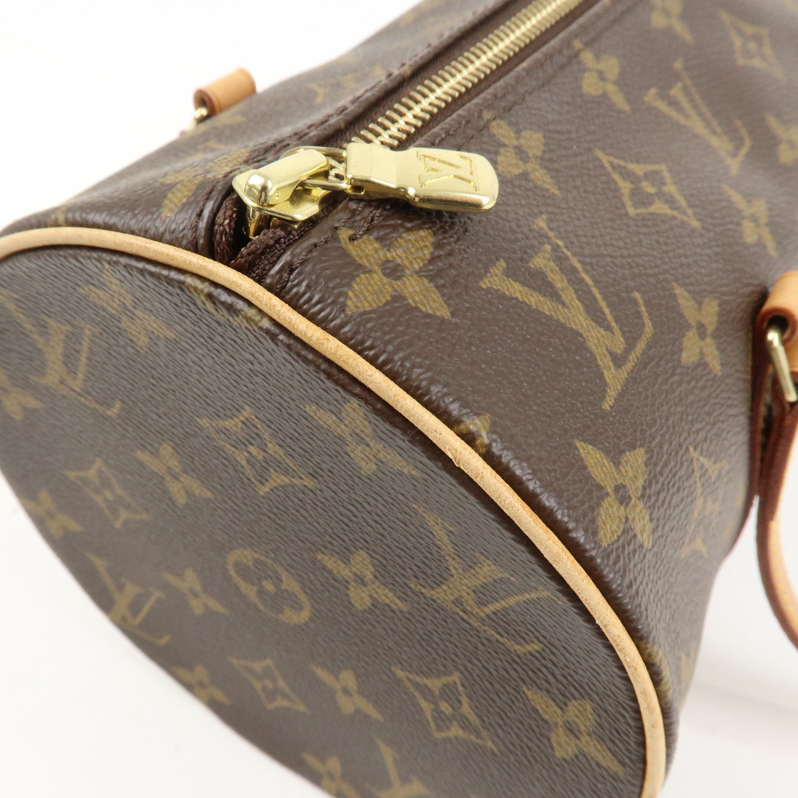 Louis Vuitton Monogram Papillon 30 Hand Bag Brown M51385