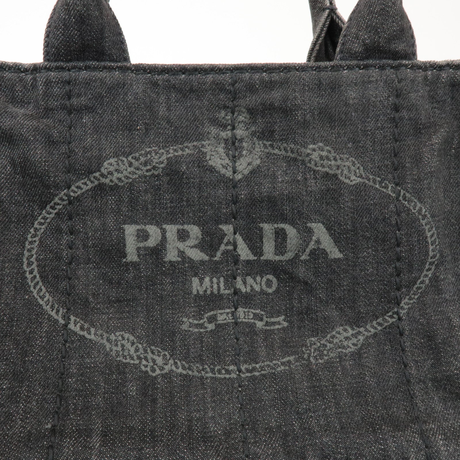 PRADA Canapa Mini 2Way Bag Hand Shoulder Bag Black B2439G