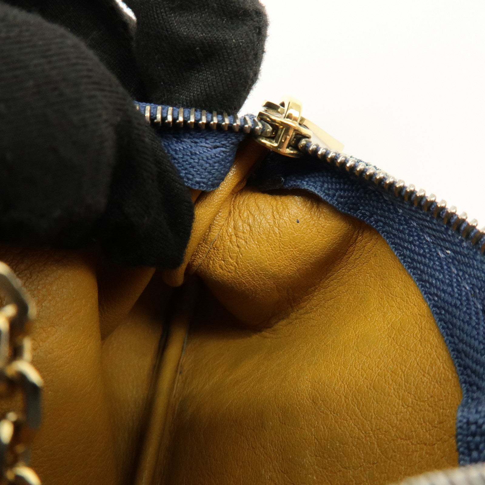 Louis Vuitton Monogram Denim Pochette Cles Coin Case Blue M95343