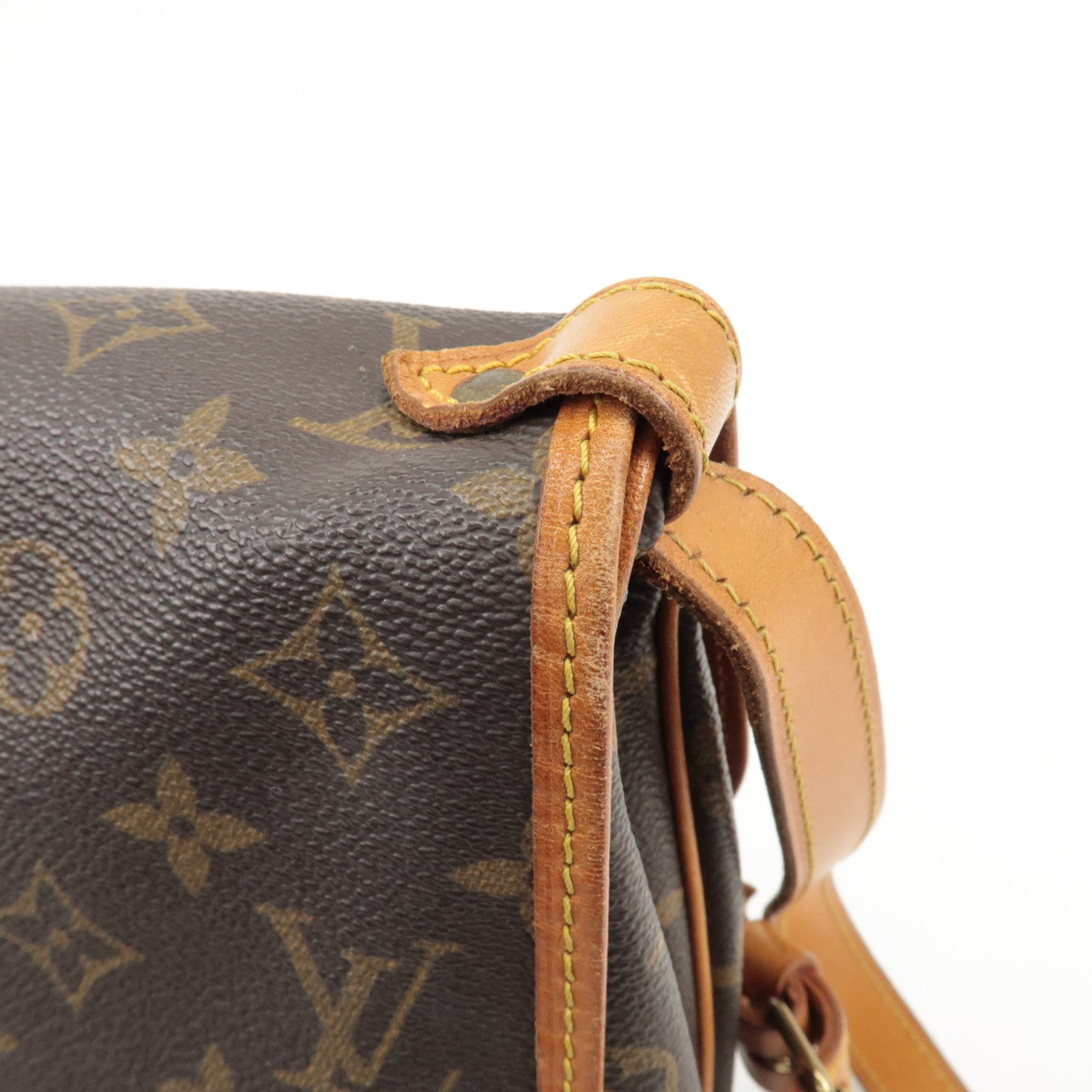 Louis Vuitton Monogram Saumur 30 Shoulder Bag Brown M42256 Used